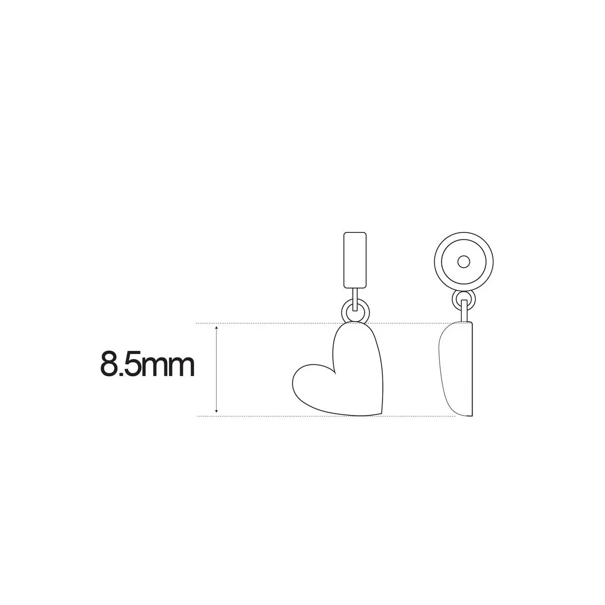 CHARM CORAZON FUCSIA SIN CADENA - Agatha Ruiz de la Prada