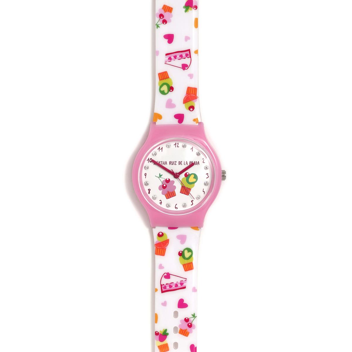 RELOJ FLIP CUPCAKES CON CIRCONITAS