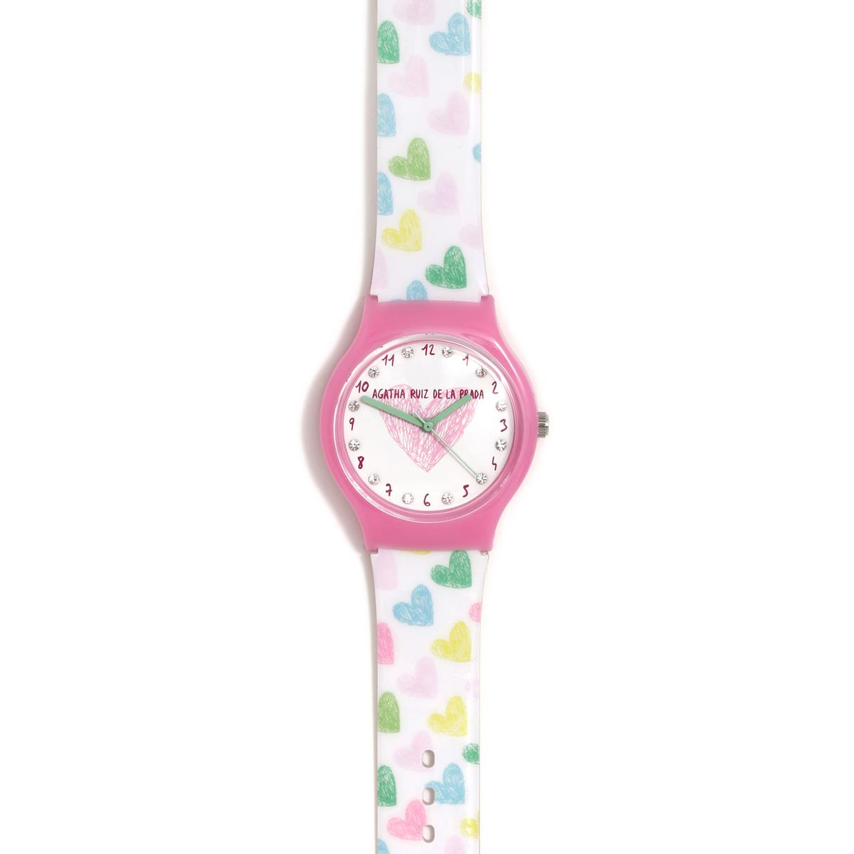 RELOJ FLIP CORAZONES CON CIRCONITAS