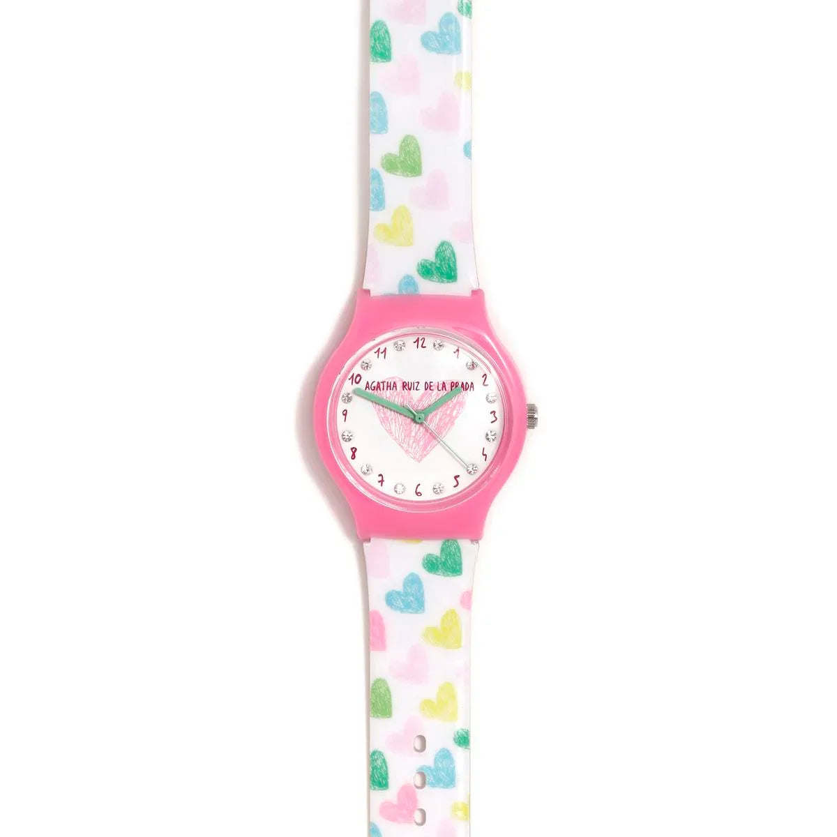 RELOJ FLIP CORAZONES CON CIRCONITAS - Agatha Ruiz de la Prada