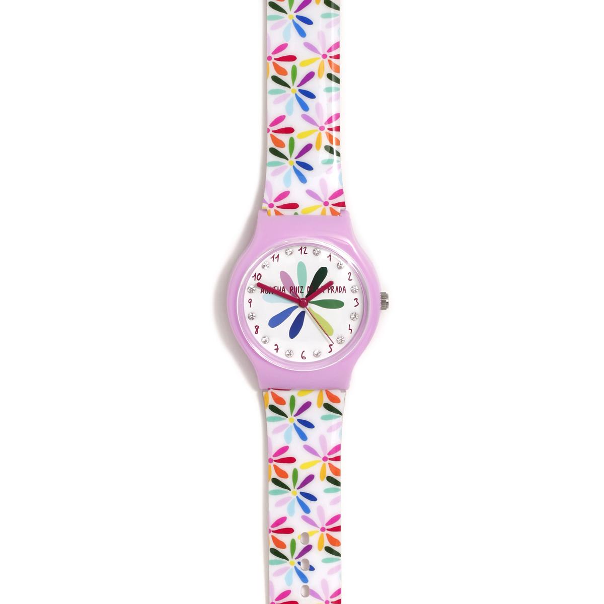 RELOJ FLIP MARGARITAS CON BRILLANTES