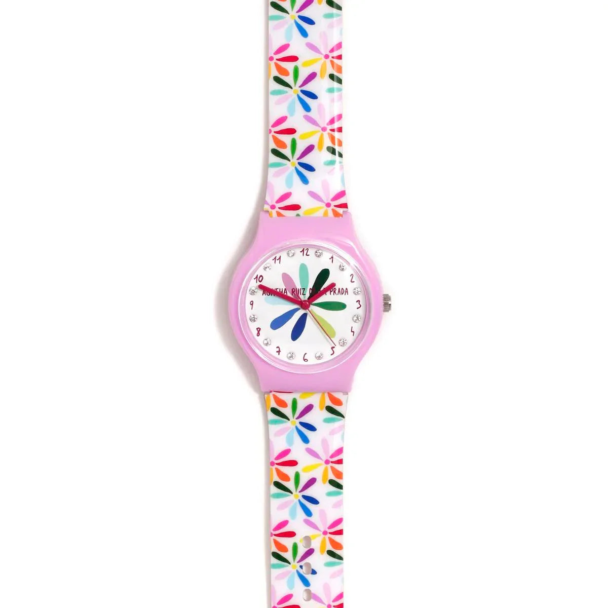 RELOJ FLIP MARGARITAS CON BRILLANTES - Agatha Ruiz de la Prada