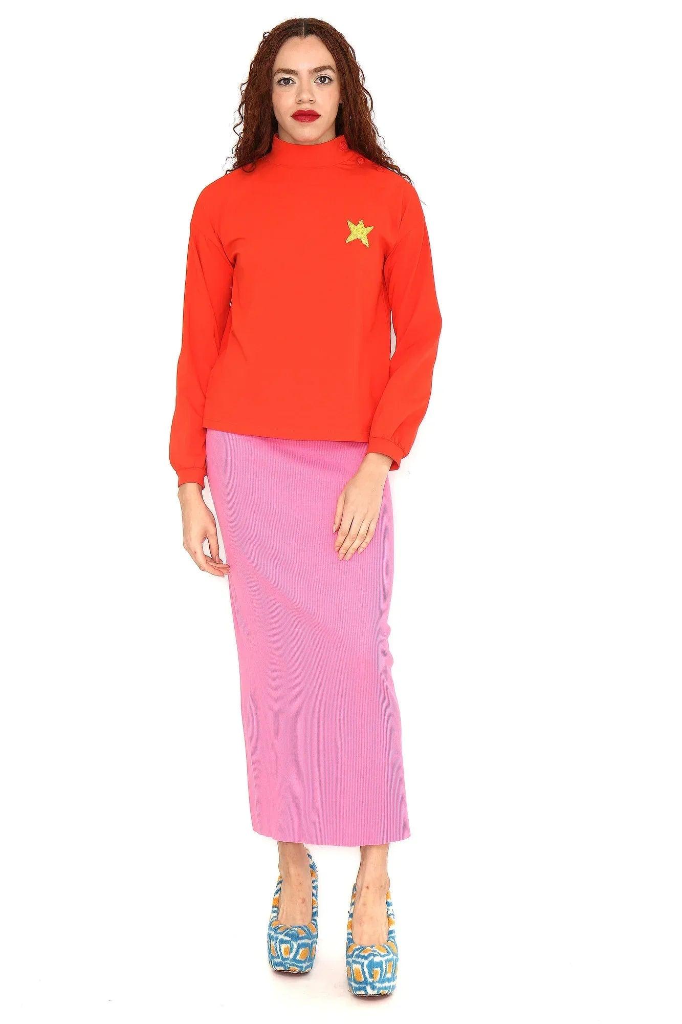 CAMISETA CA NARANJA ESTRELLA - Agatha Ruiz de la Prada