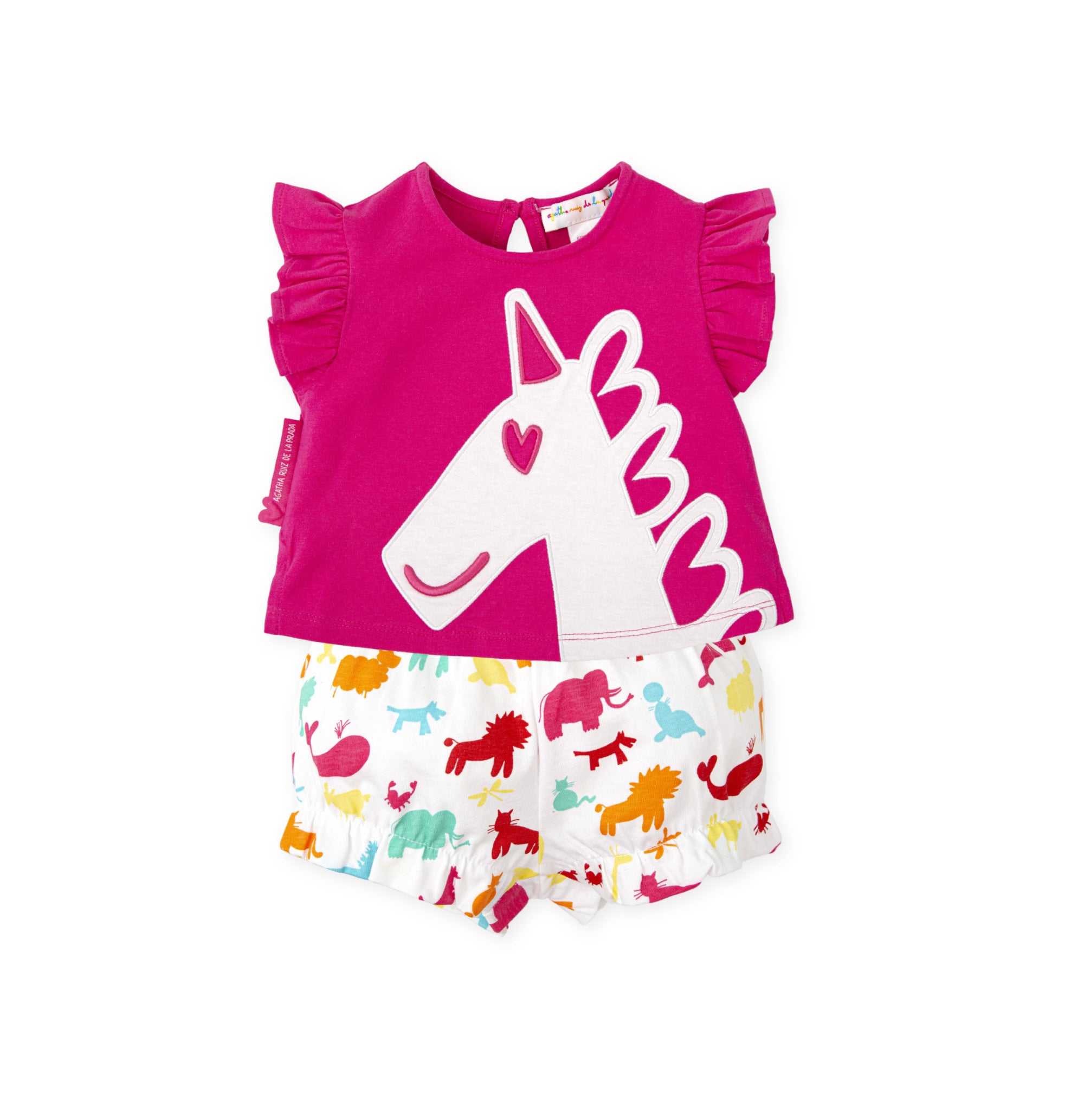 SHORT+CAMISETA UNICORNIO