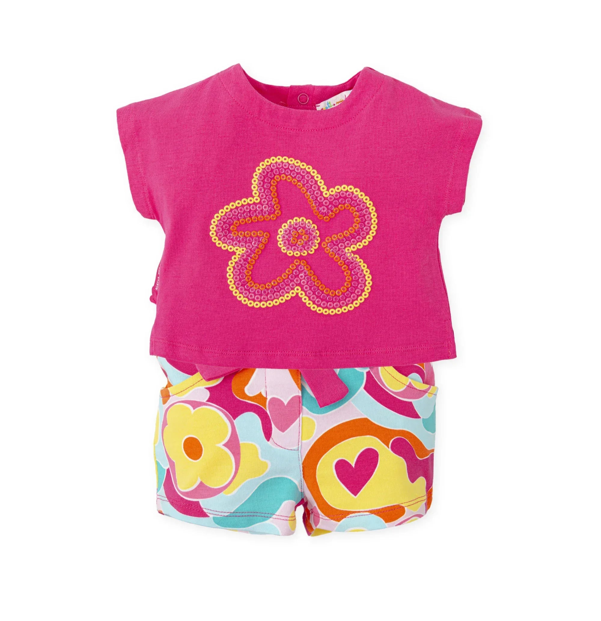 SHORT+CAMISETA MULTICOLOR FLOR - Agatha Ruiz de la Prada