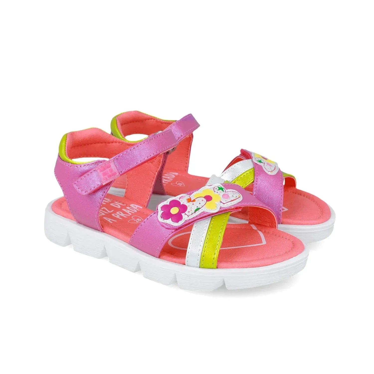 SANDALIA ROSA CRUZADO ICONOS - Agatha Ruiz de la Prada