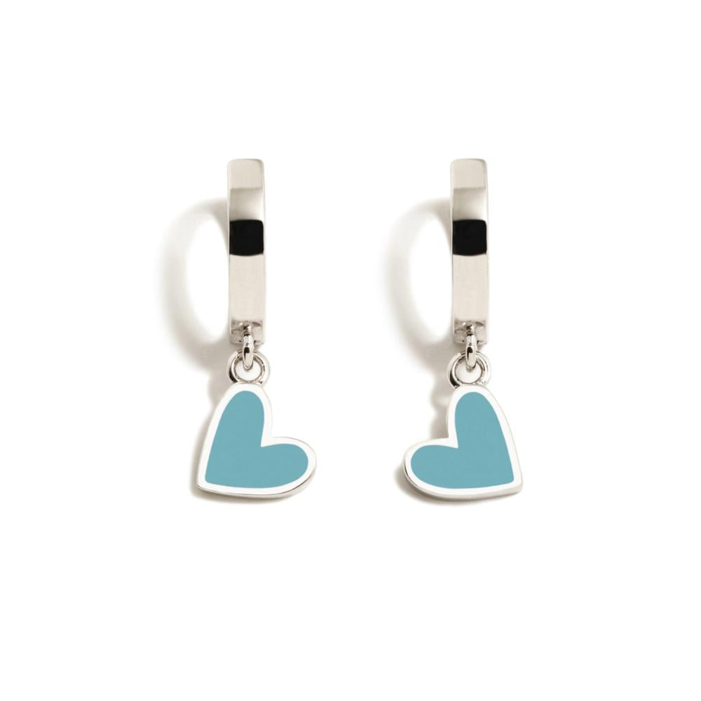 CRIOLLA CORAZONES TURQUESA HOOP