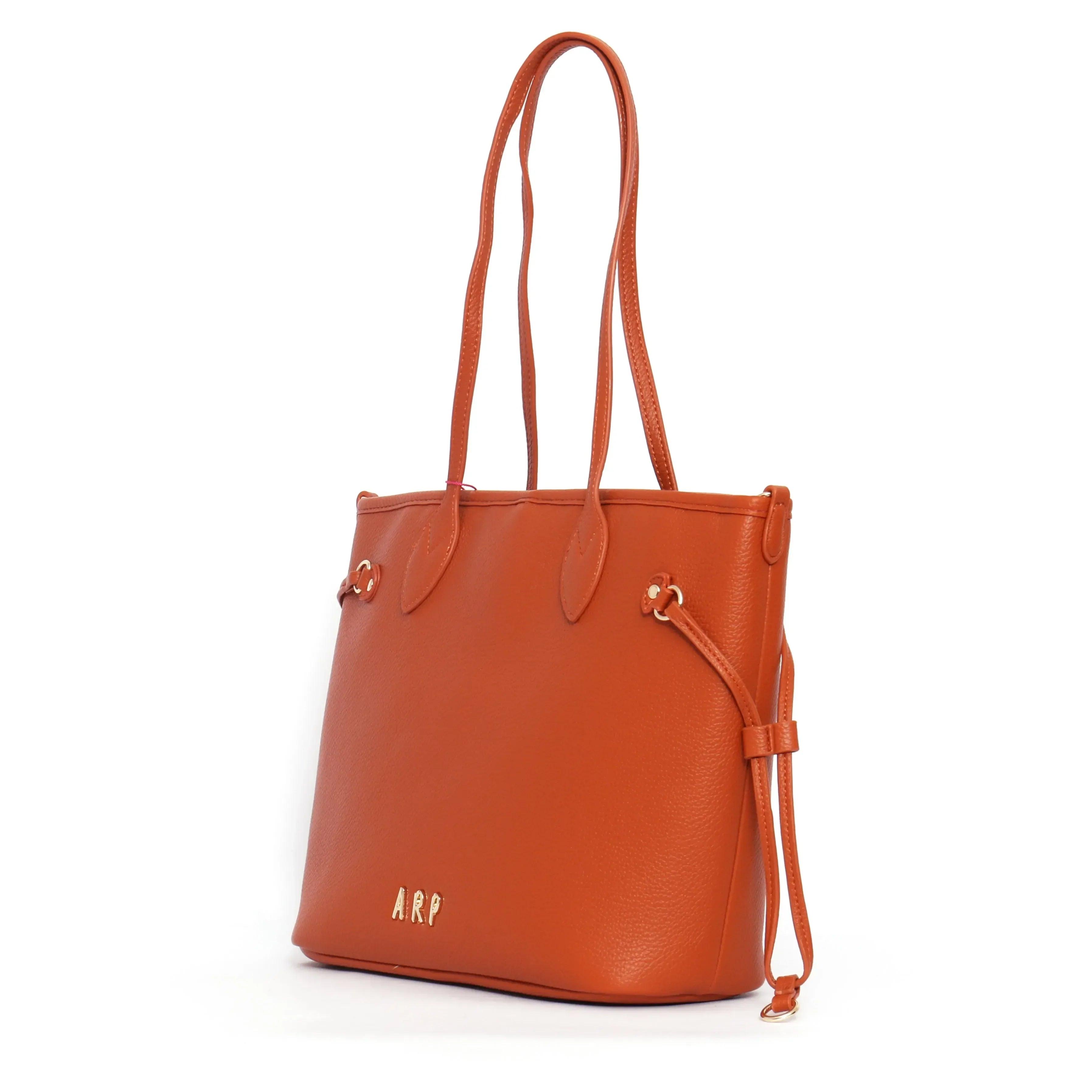 SHOPPER REVERSIBLE CONTRASTE TEJA - Agatha Ruiz de la Prada