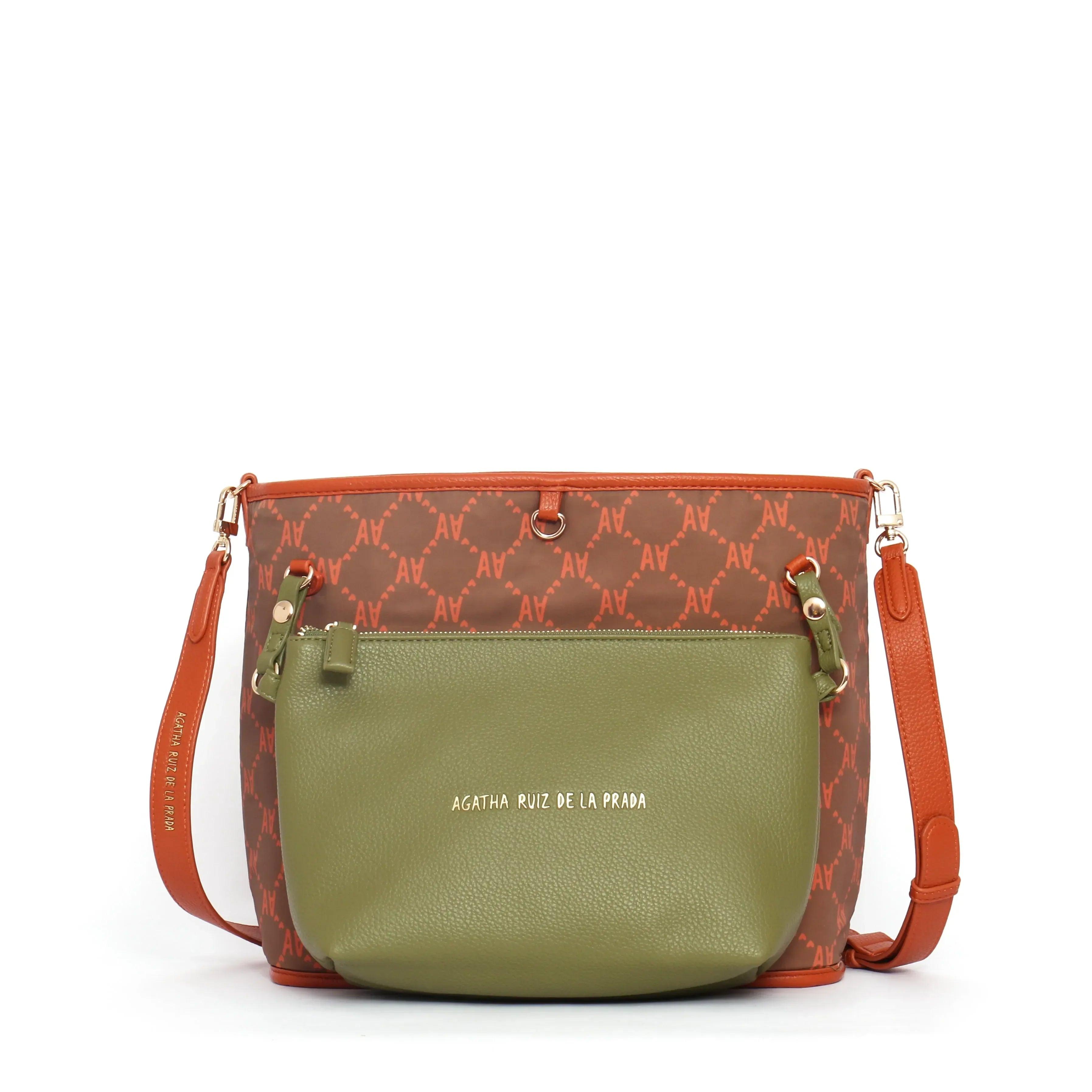 SHOPPER REVERSIBLE CONTRASTE TEJA - Agatha Ruiz de la Prada