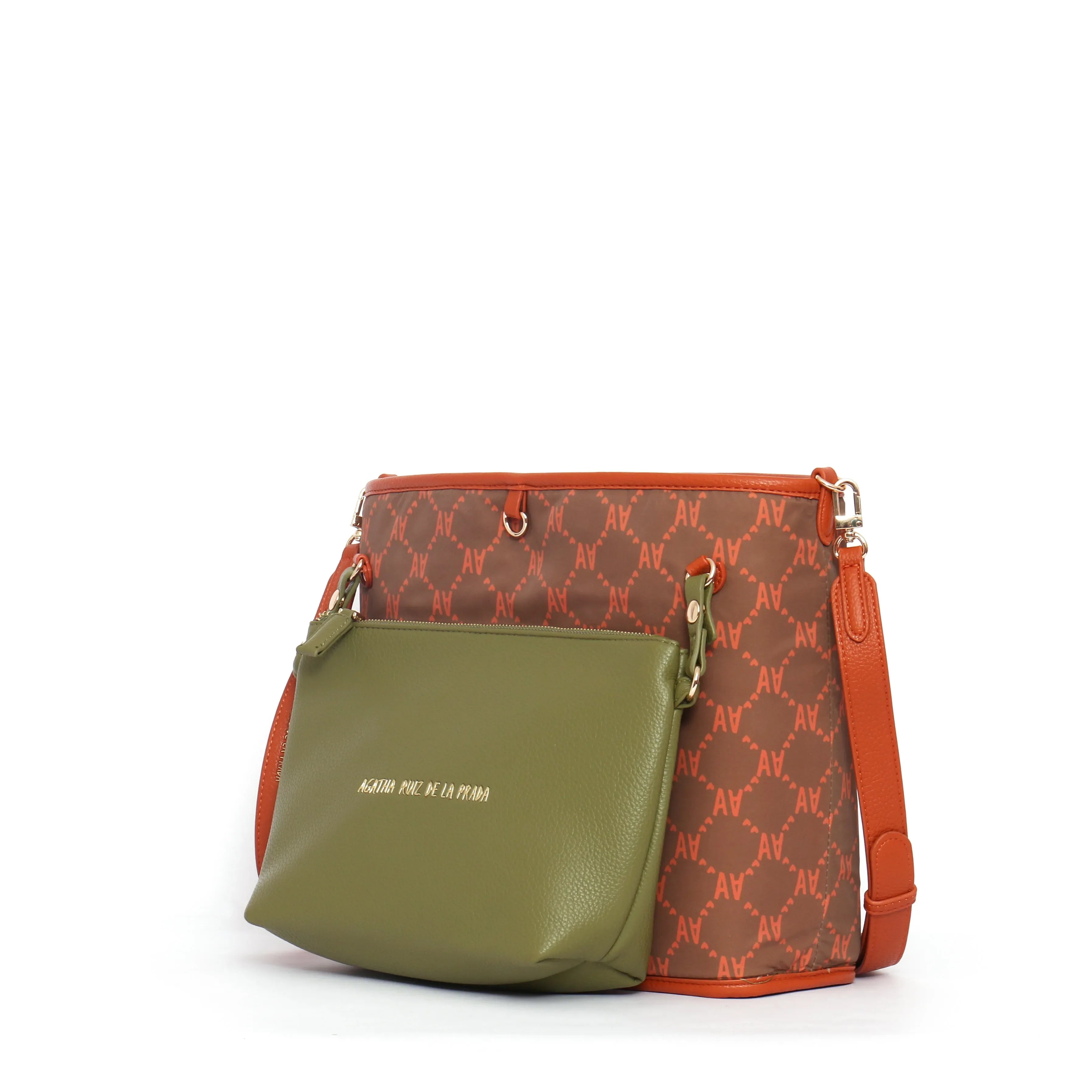 SHOPPER REVERSIBLE CONTRASTE TEJA - Agatha Ruiz de la Prada