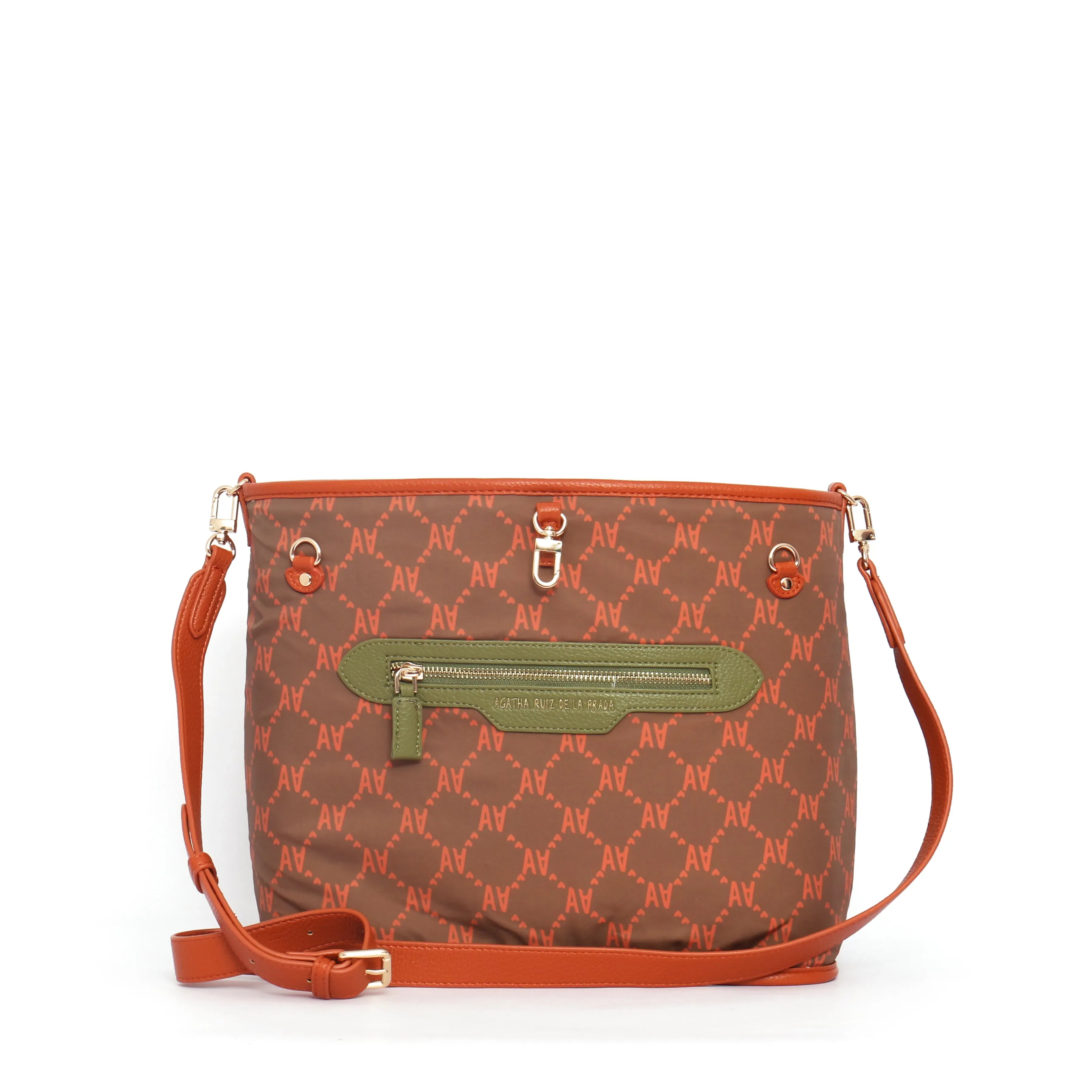 SHOPPER REVERSIBLE CONTRASTE TEJA - Agatha Ruiz de la Prada