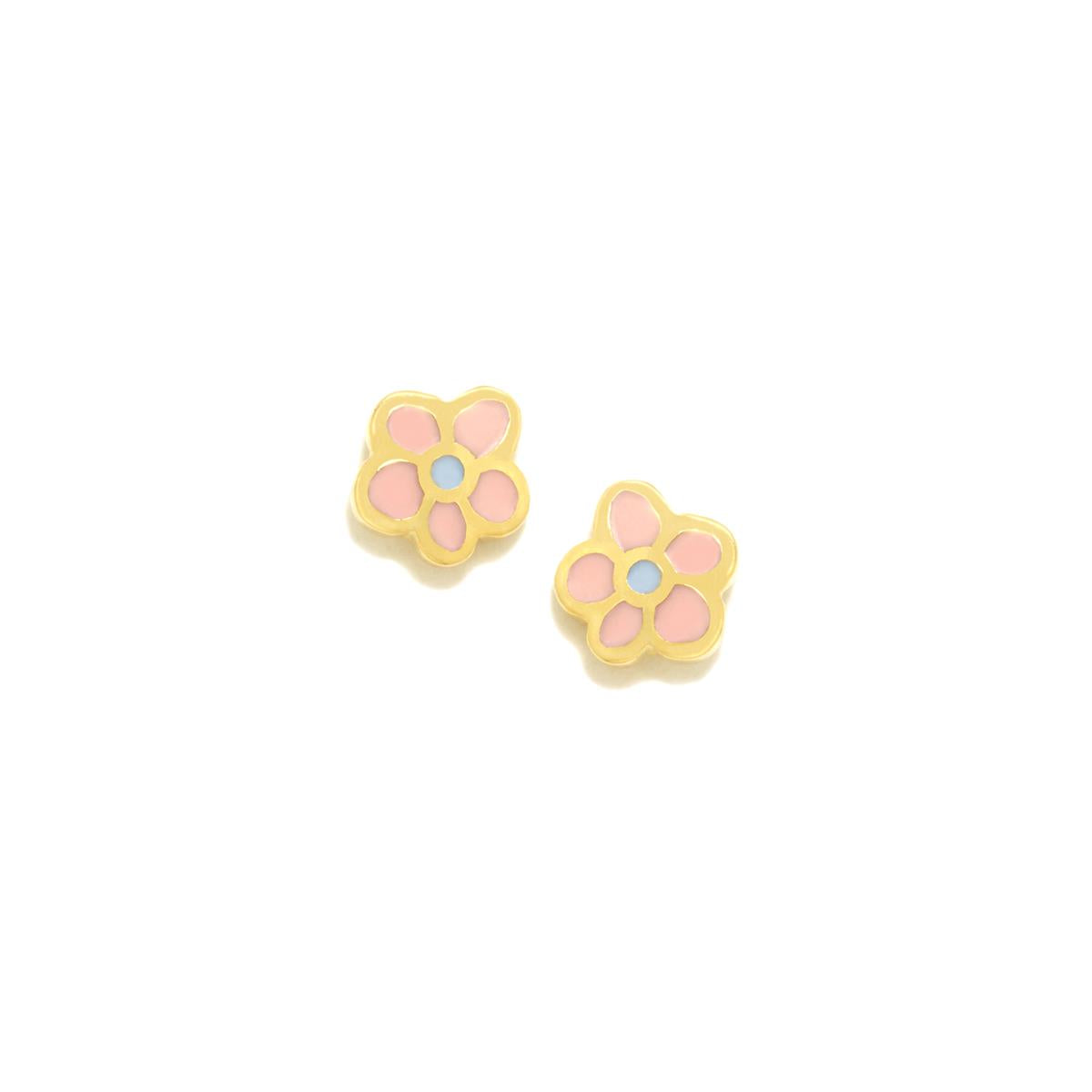 PEND ROSA FLOR BAÑO ORO - Agatha Ruiz de la Prada