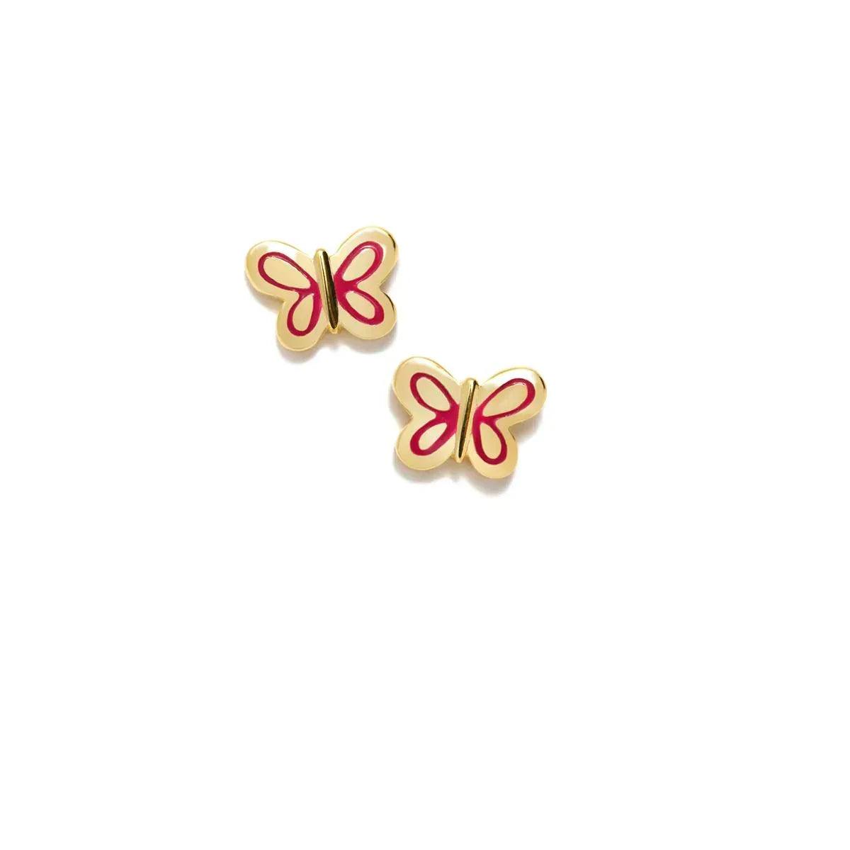 PEND PERFIL MARIPOSA BAÑO ORO - Agatha Ruiz de la Prada