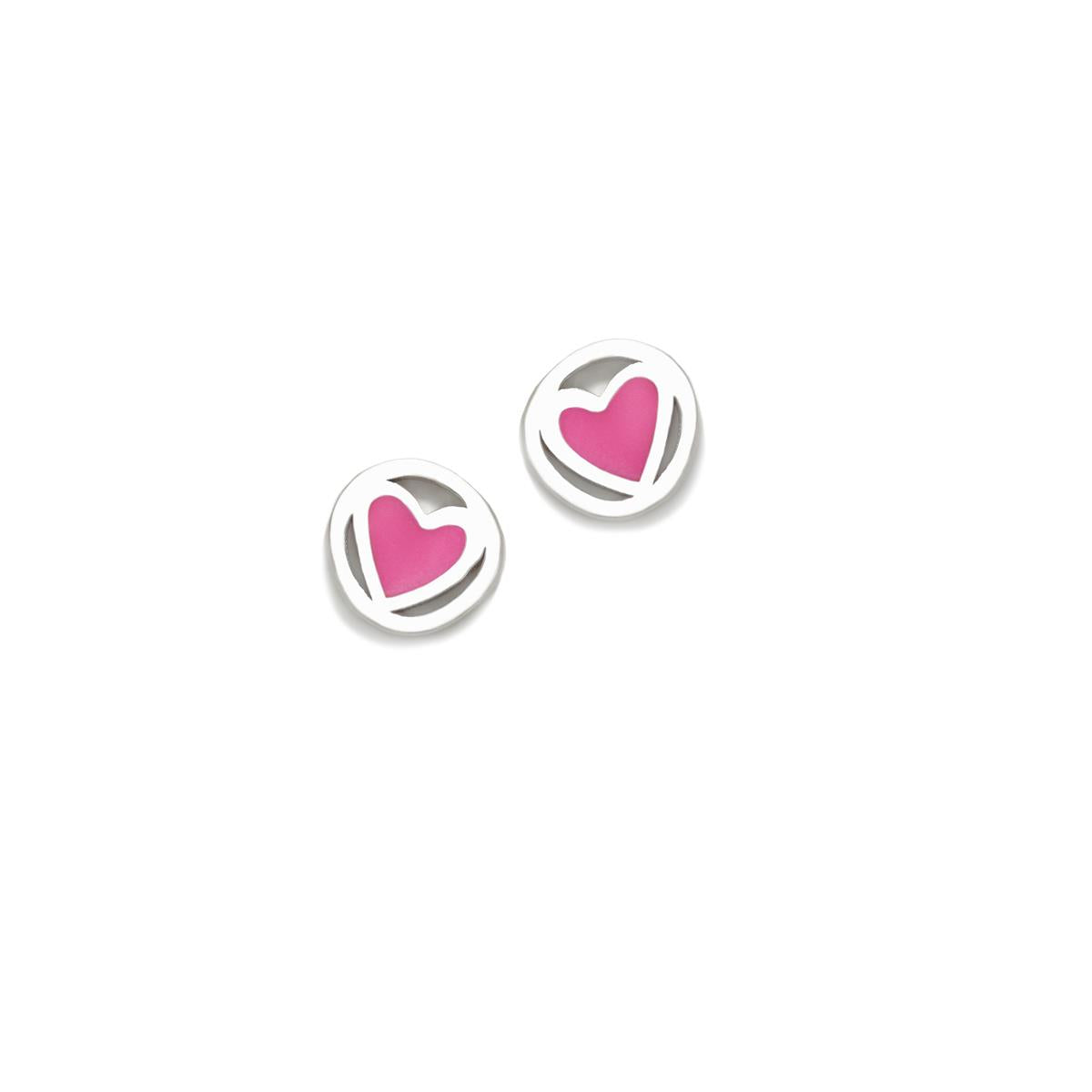 PENDIENTE CORAZON ROSA - Agatha Ruiz de la Prada