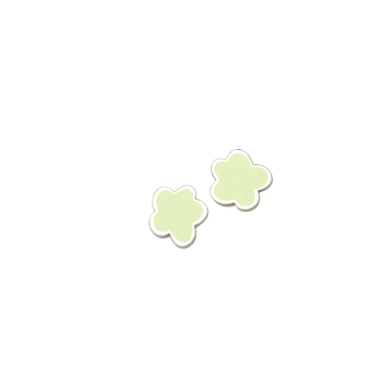 PENDIENTES VERDE PASTEL FLOR - Agatha Ruiz de la Prada
