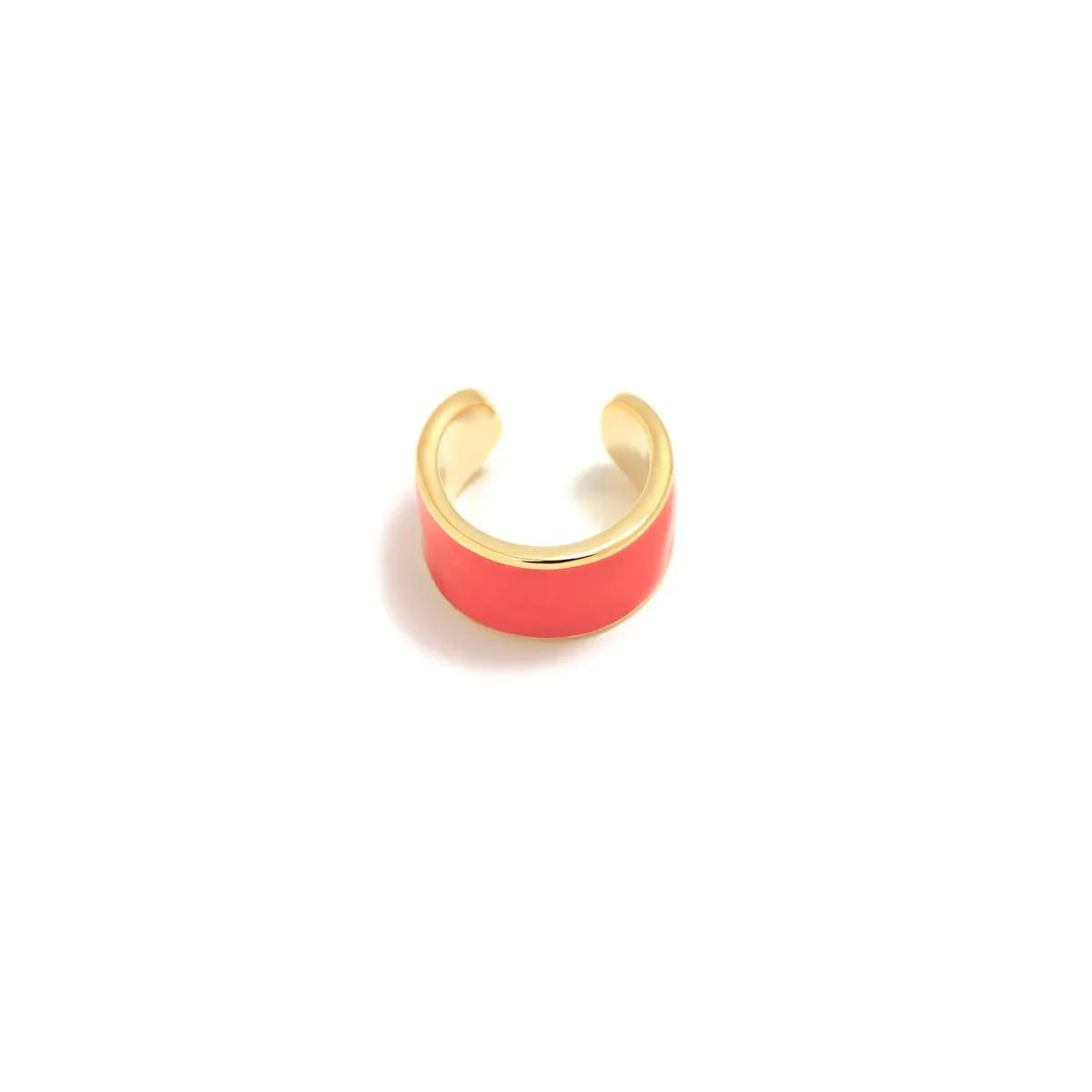 EARCUFF VITOLA CORAL BAÑO ORO - Agatha Ruiz de la Prada