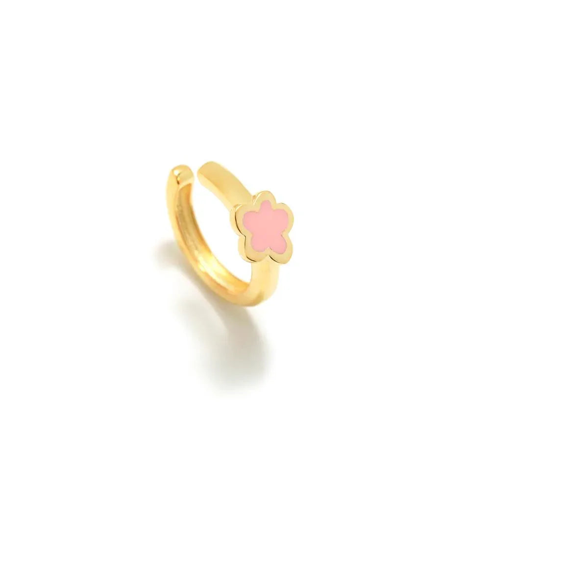 EARCUFF FLOR ROSA BAÑO ORO - Agatha Ruiz de la Prada