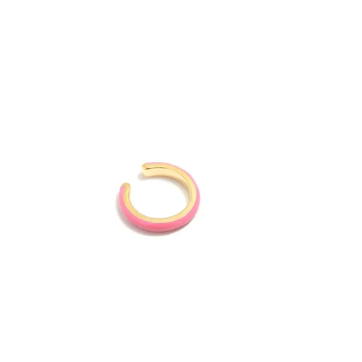 EARCUFF ROSA BAÑO ORO - Agatha Ruiz de la Prada