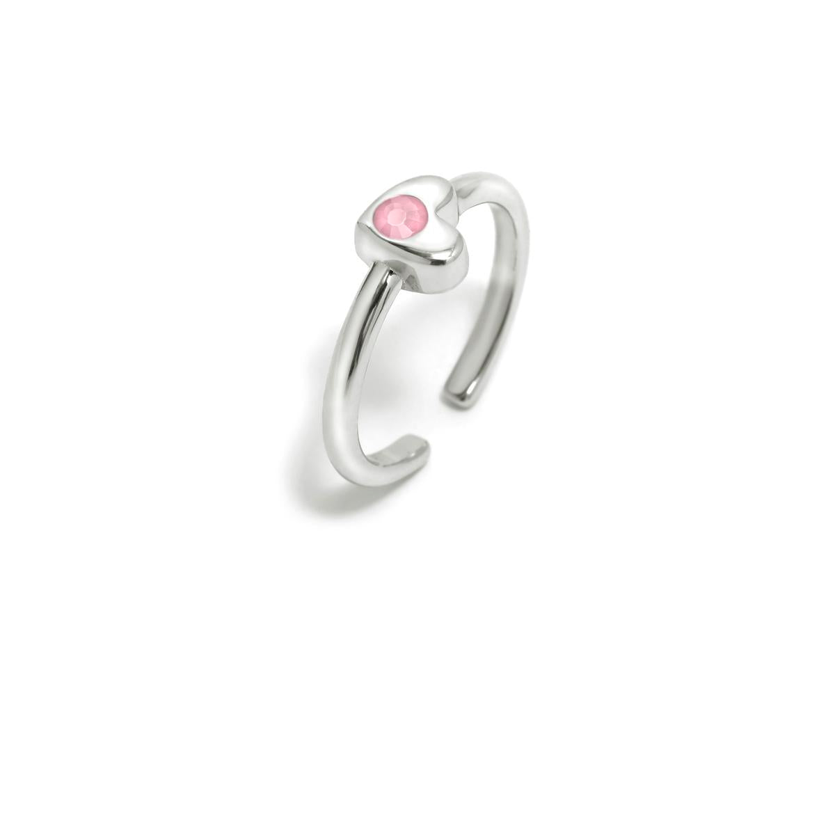 MULTISIZE HEART RING GAGA CZ PINK