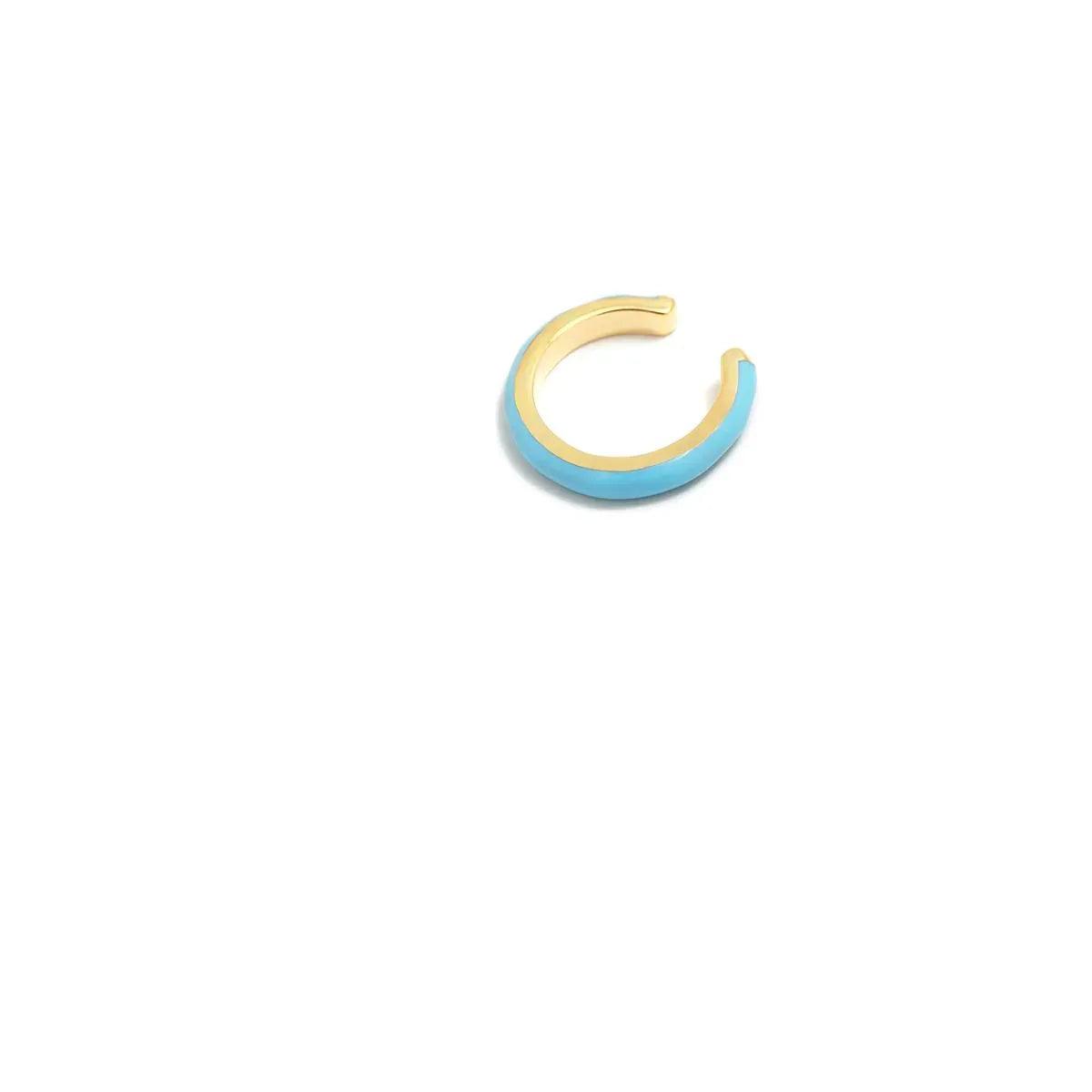 EARCUFF AZUL BAÑO ORO - Agatha Ruiz de la Prada