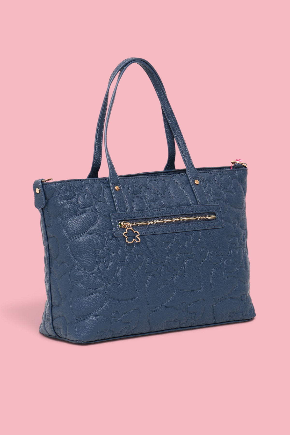 SHOPPER CORAZONES AZUL