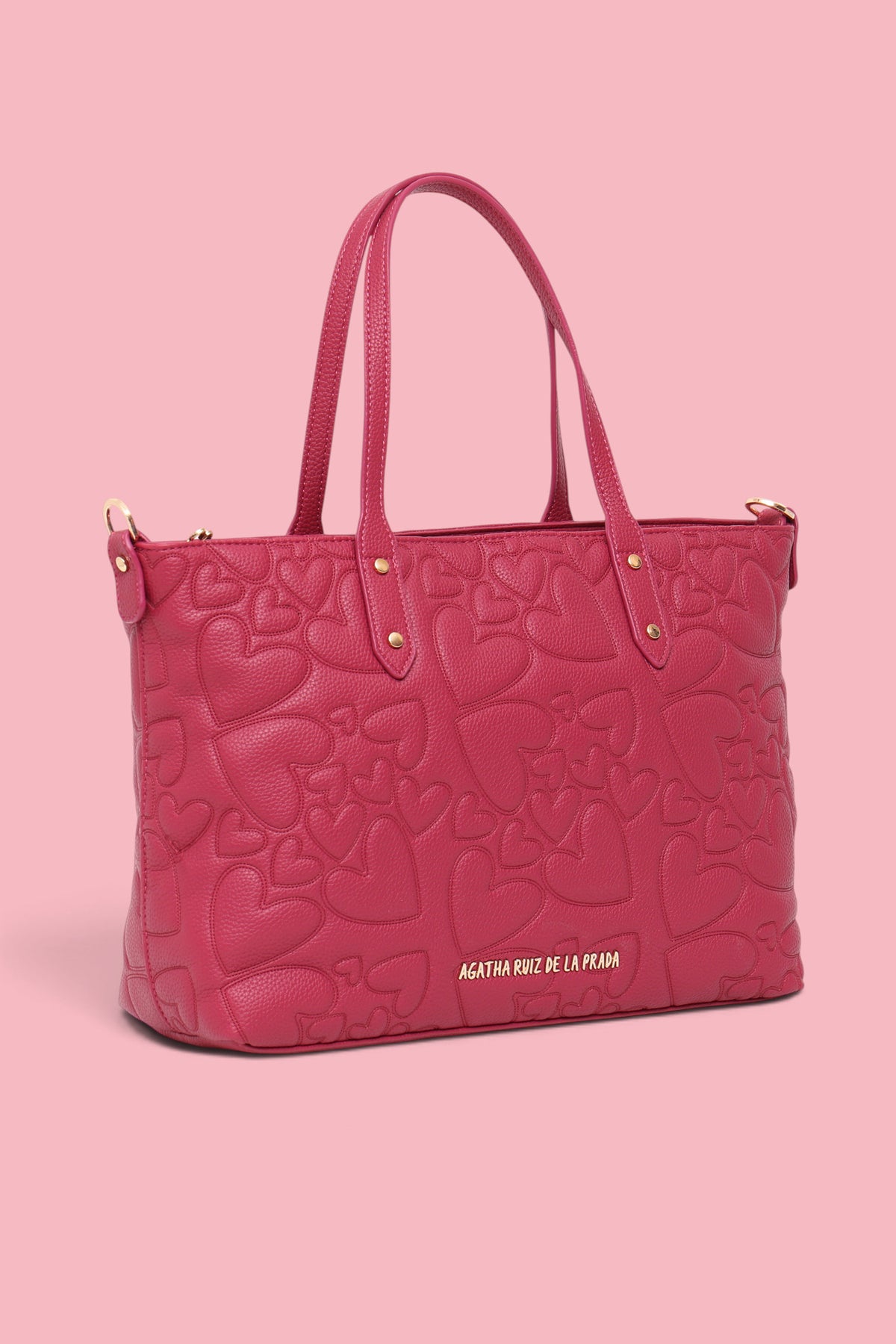 SHOPPER CORAZONES MORADO