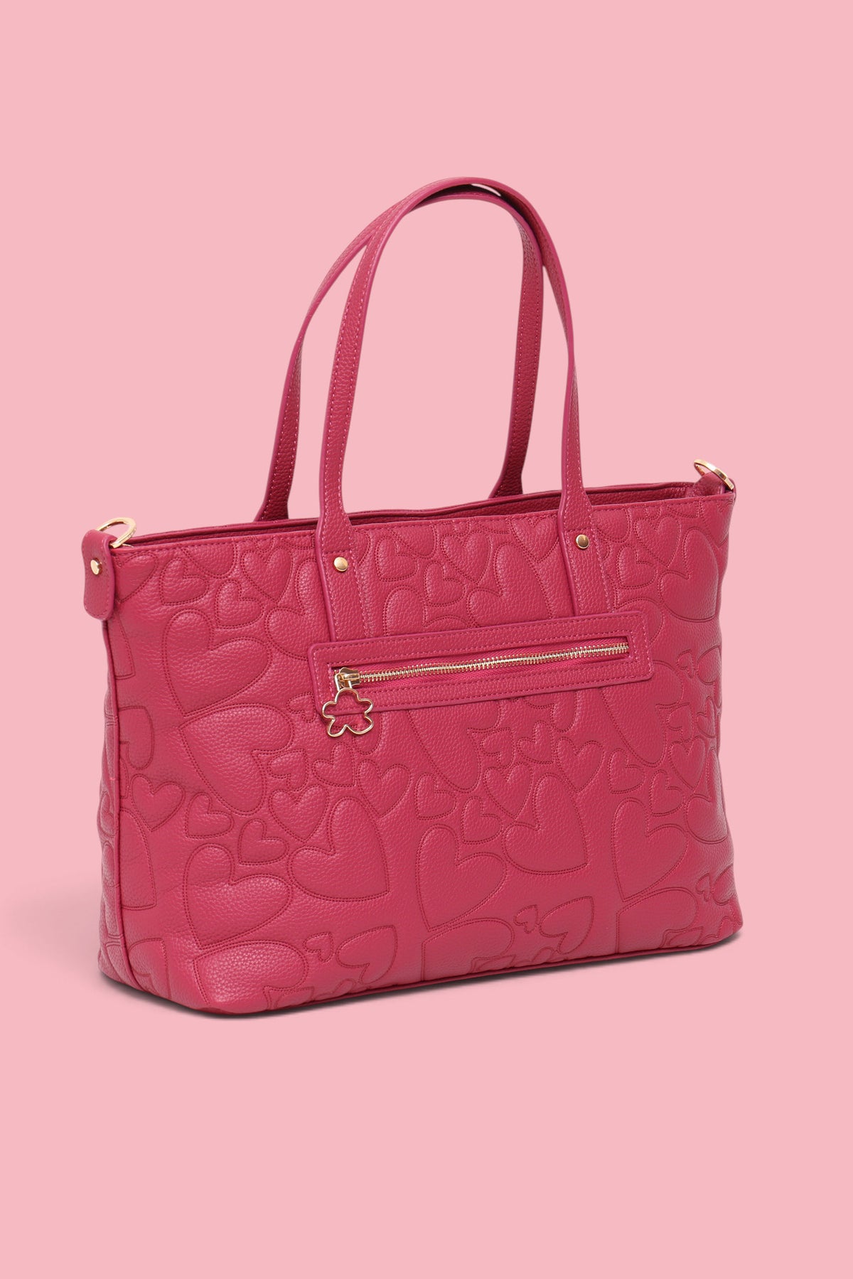 SHOPPER CORAZONES MORADO