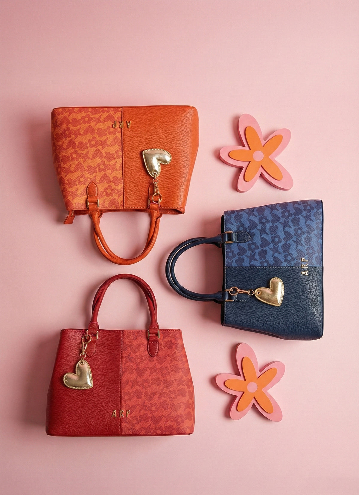 BOLSOS DOBLE ESTAMPADO ROJO