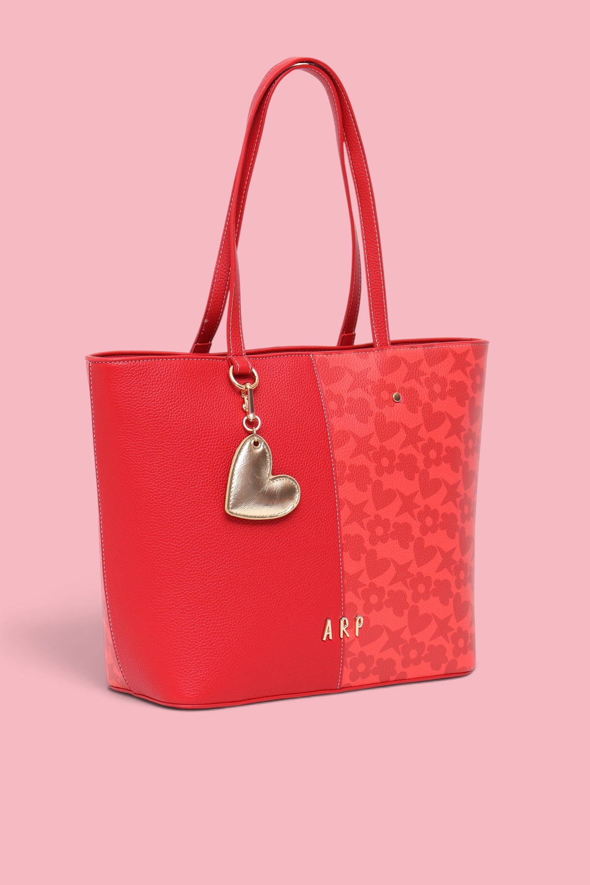 TOTE DOBLE ESTAMPADO ROJO