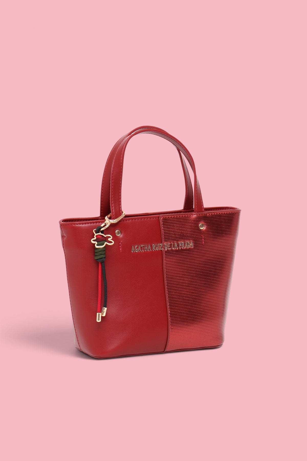 BORSA TOTE BIMATERIALE ROSSA
