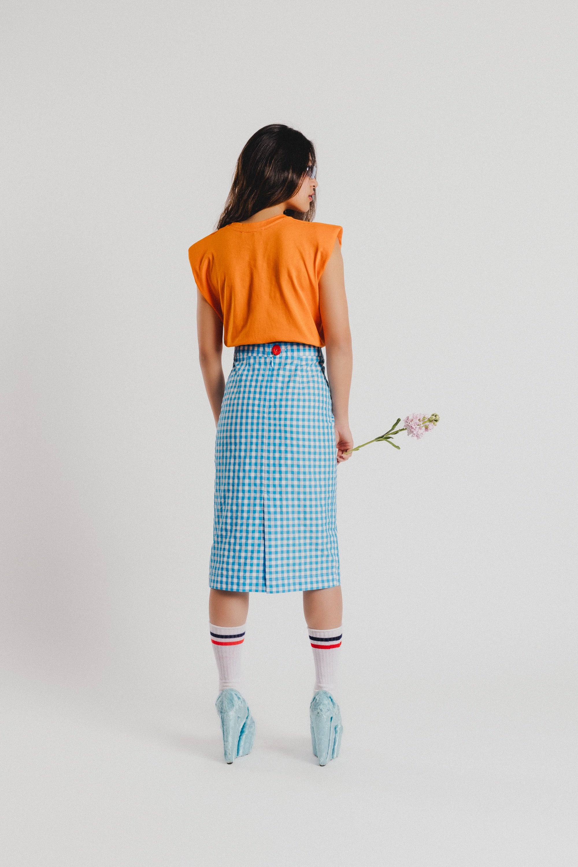 FALDA LAPIZ VICHY CORAZON - Agatha Ruiz de la Prada