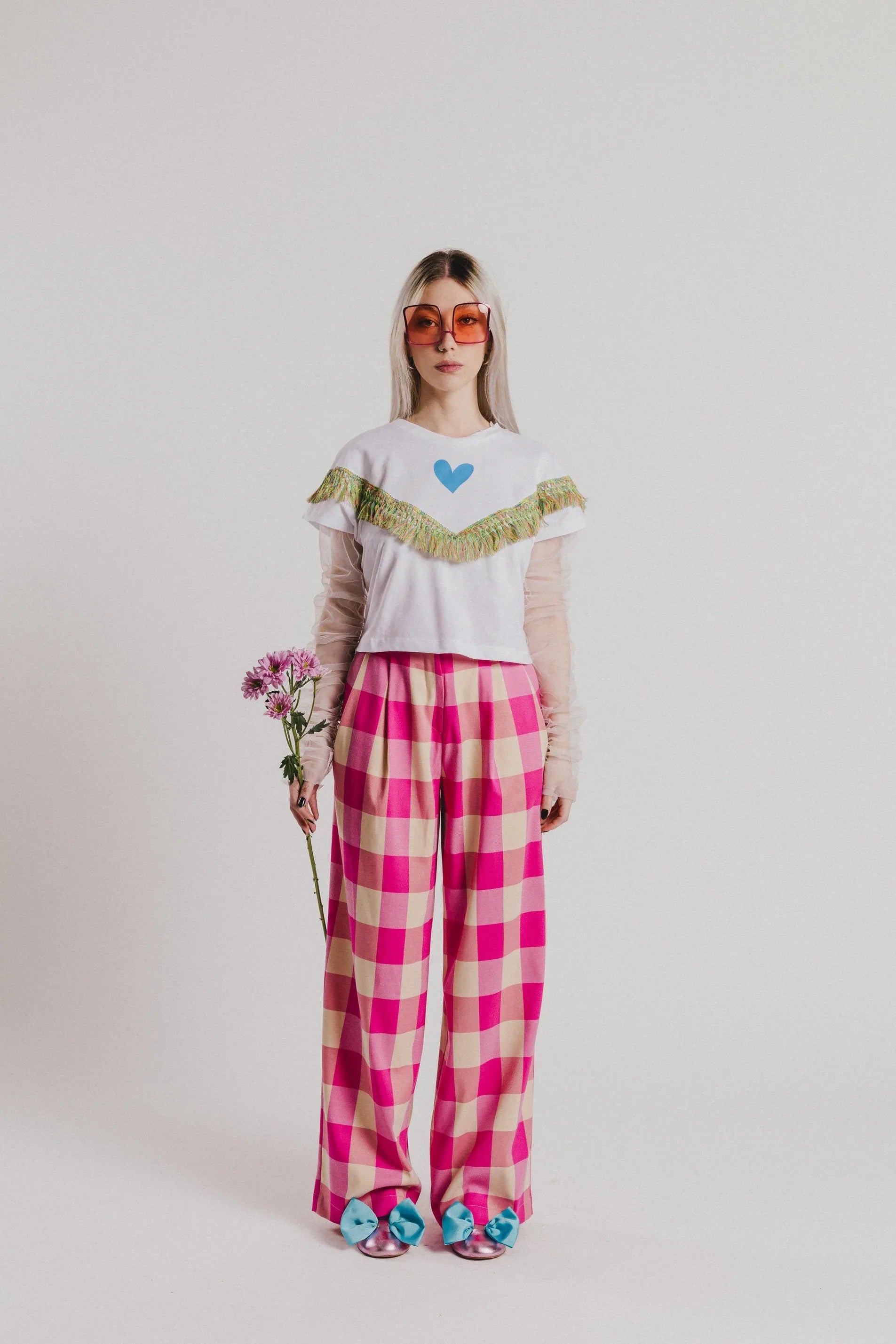 CAMISETA SM BLANCA FLECOS - Agatha Ruiz de la Prada