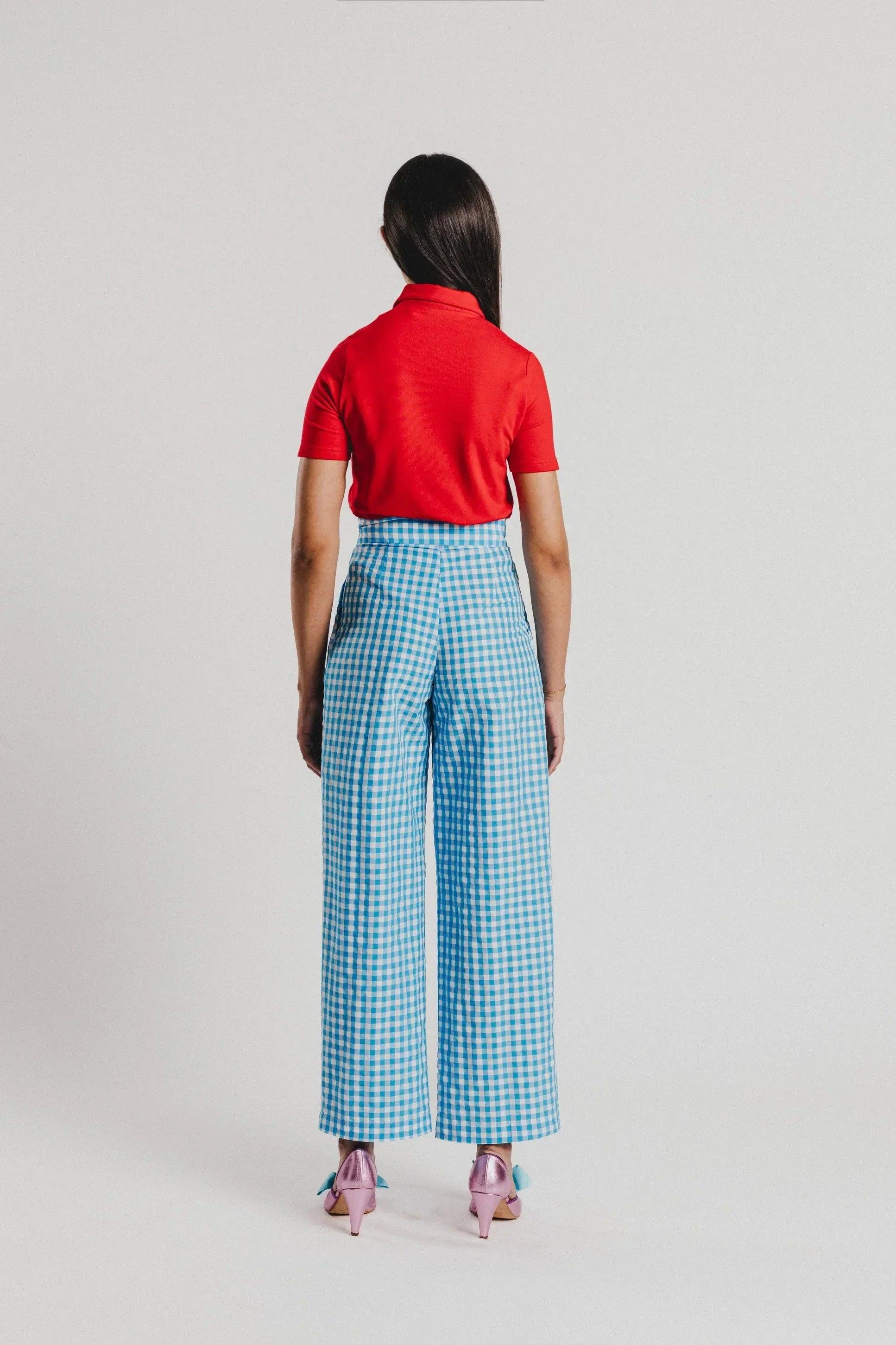PANTALON VICHY AZUL - Agatha Ruiz de la Prada