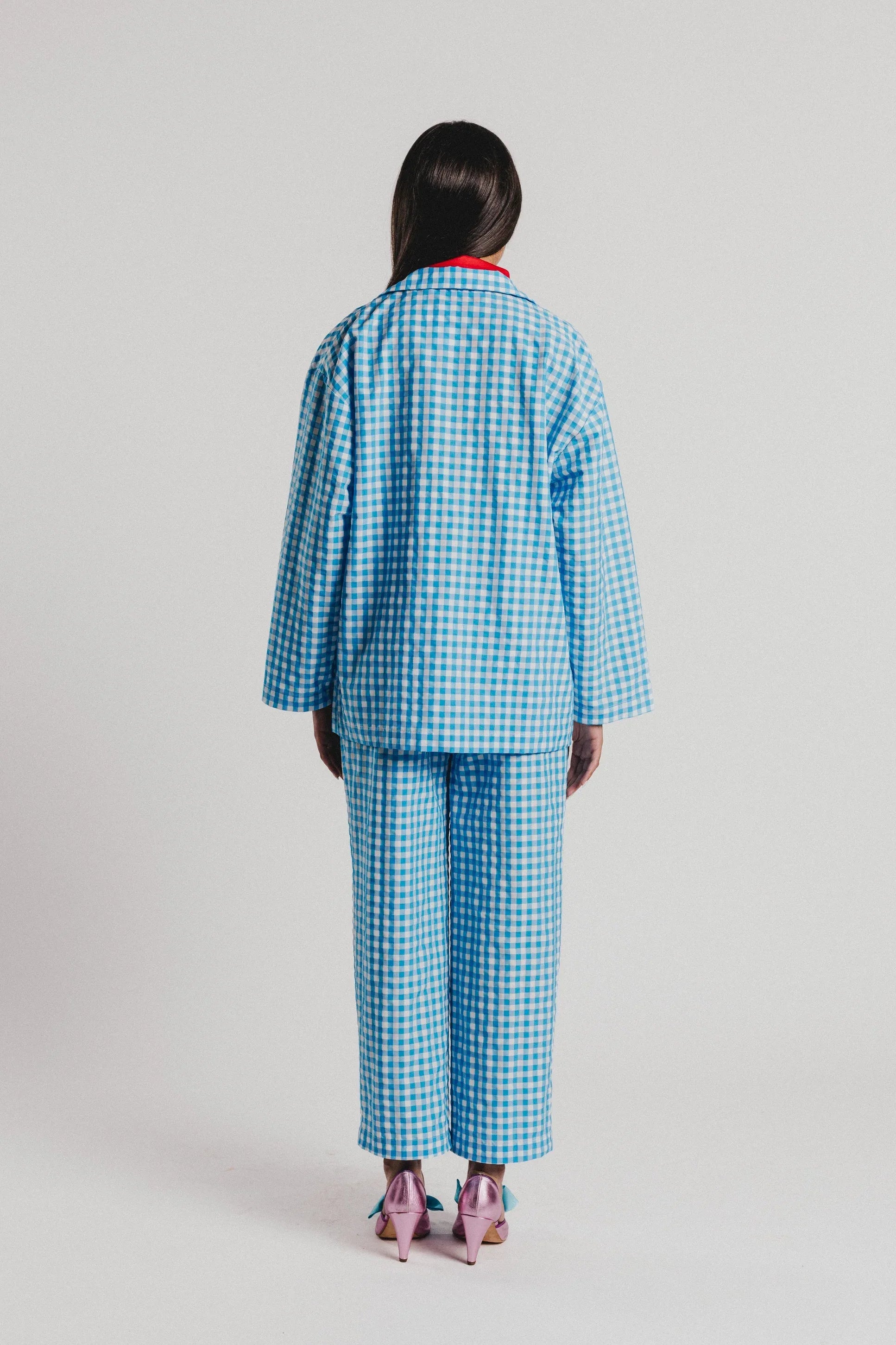 PANTALON VICHY AZUL - Agatha Ruiz de la Prada