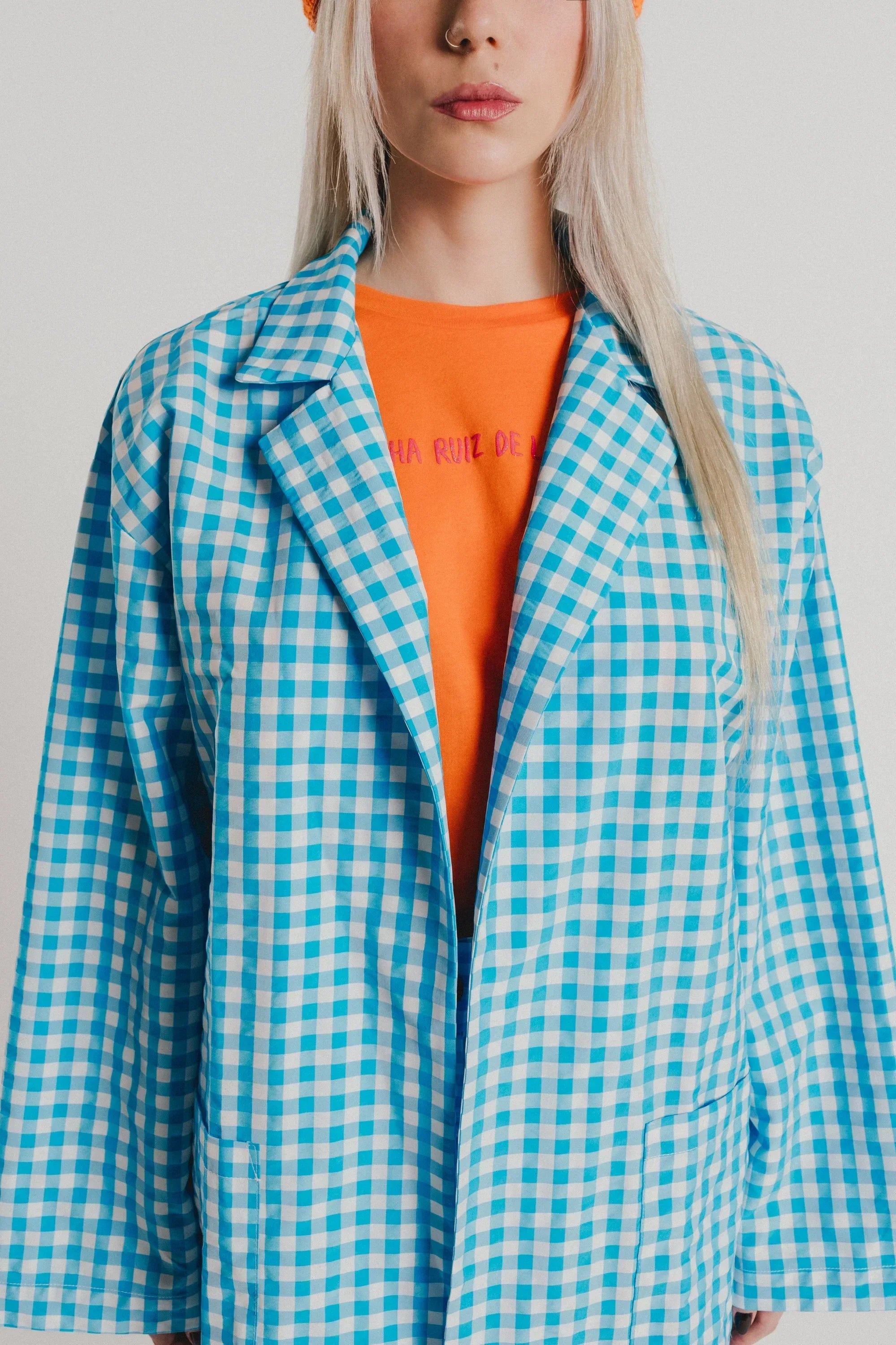 AMERICANA AZUL VICHY ABIERTA - Agatha Ruiz de la Prada