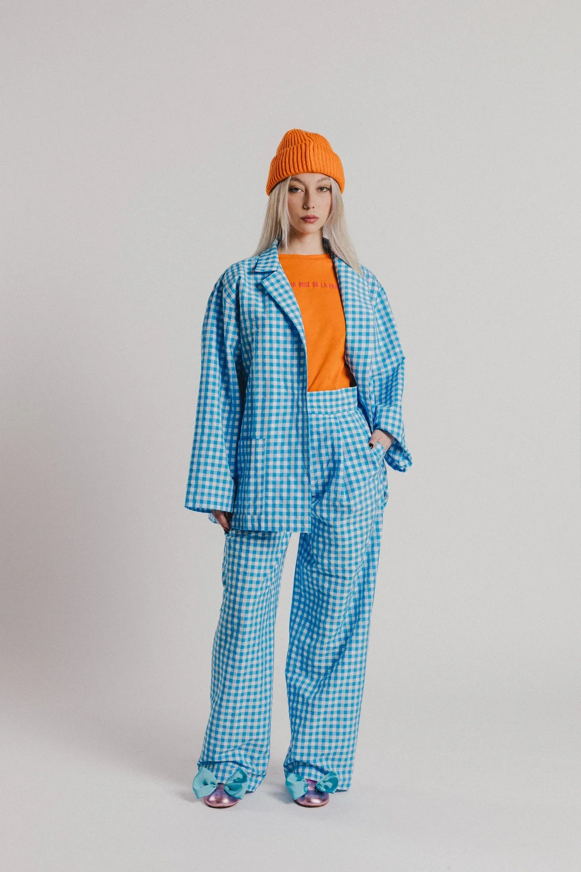 AMERICANA AZUL VICHY ABIERTA - Agatha Ruiz de la Prada