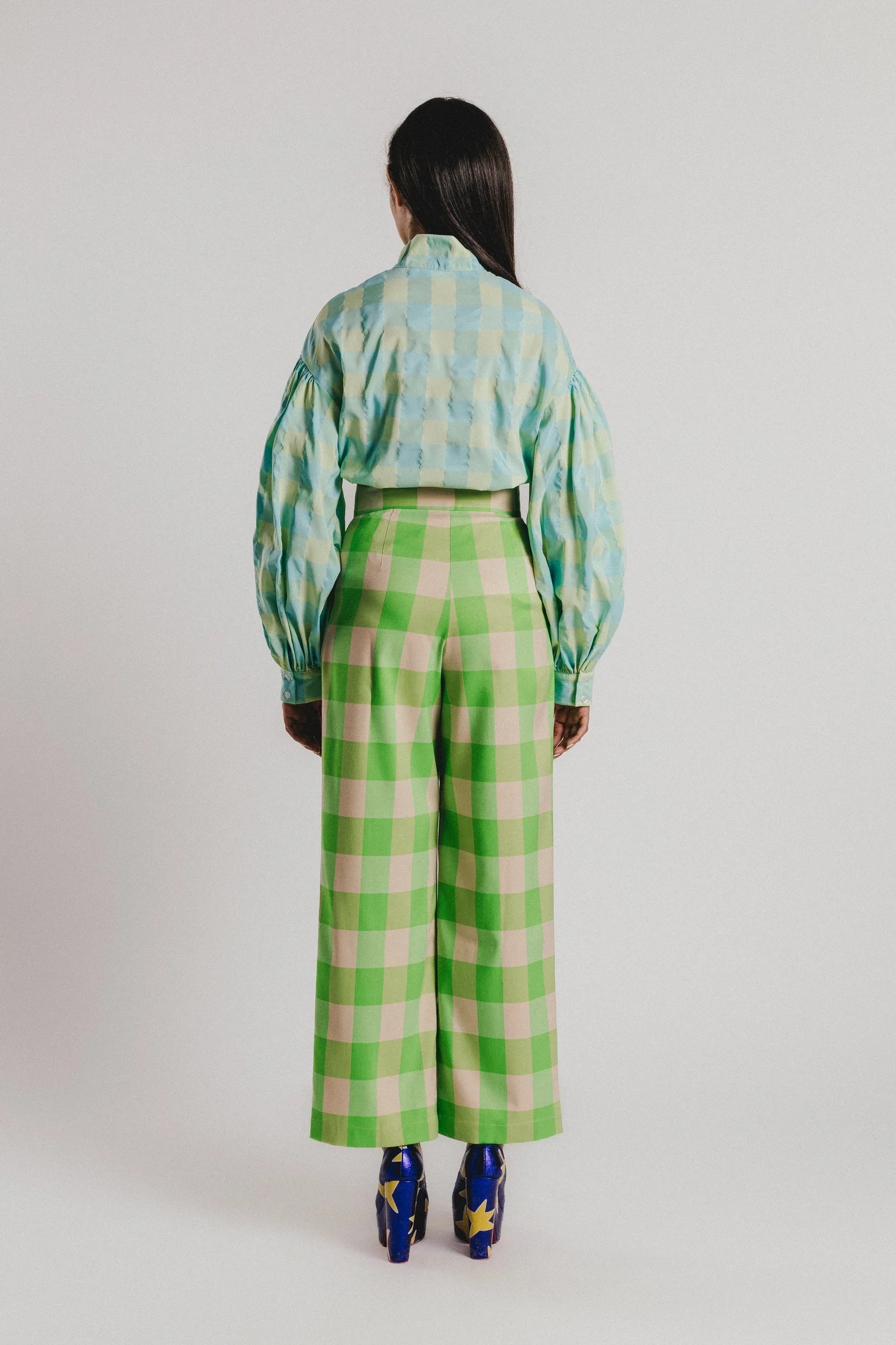 PANTALON VICHY VERDE - Agatha Ruiz de la Prada