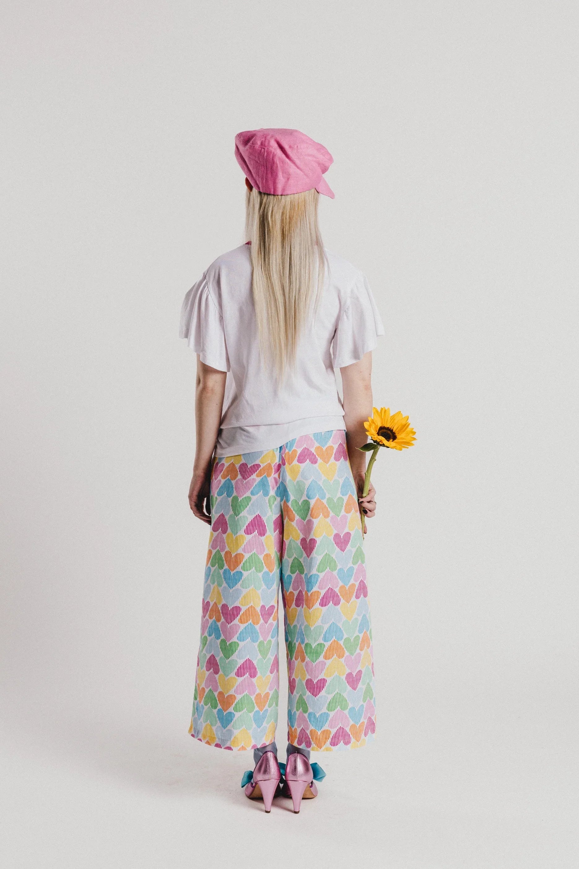 CAMISETA BLANCA FLOR RAYAS COLORES - Agatha Ruiz de la Prada