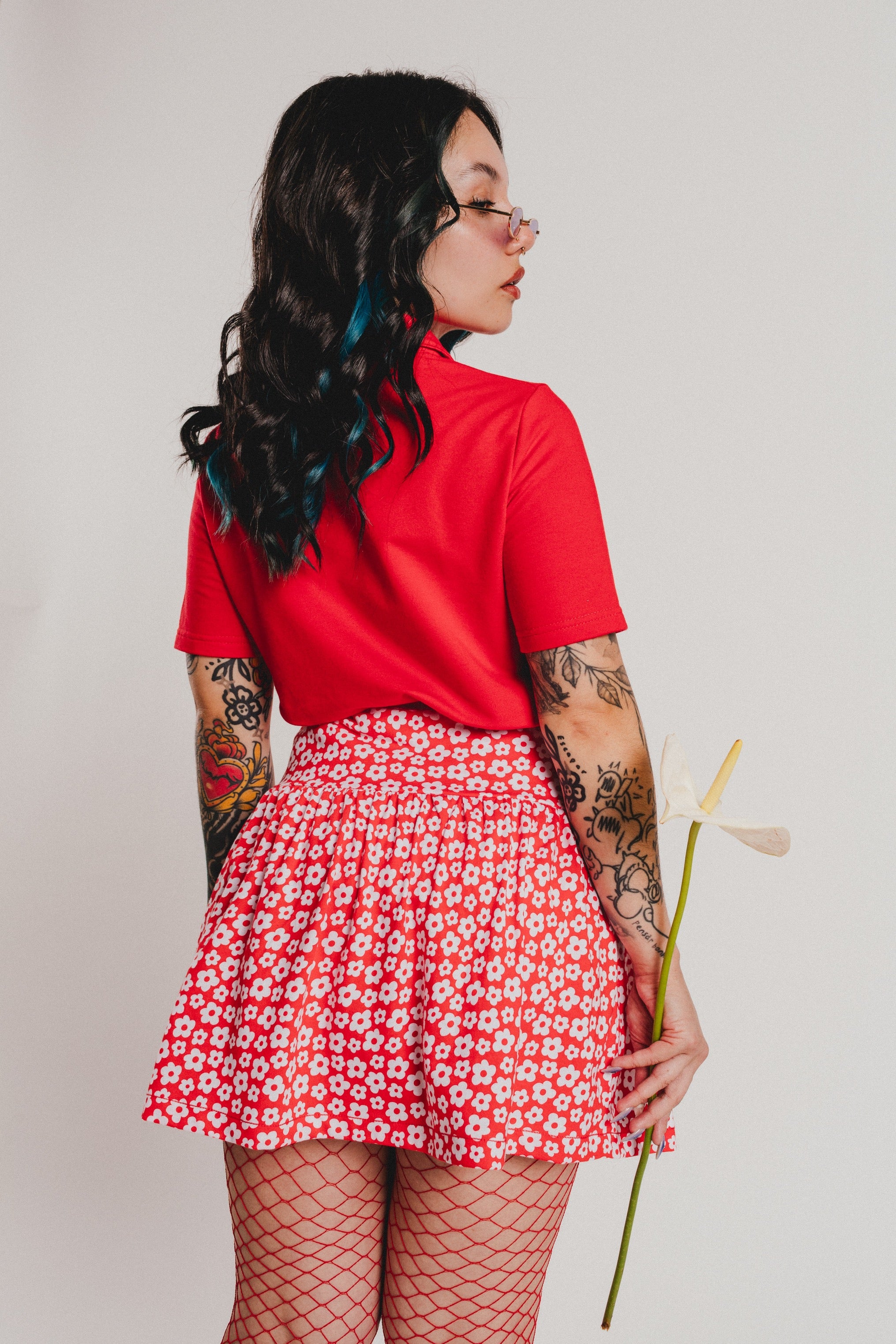 CAMISETA/POLO ROJO FLOR CREMALLERA - Agatha Ruiz de la Prada