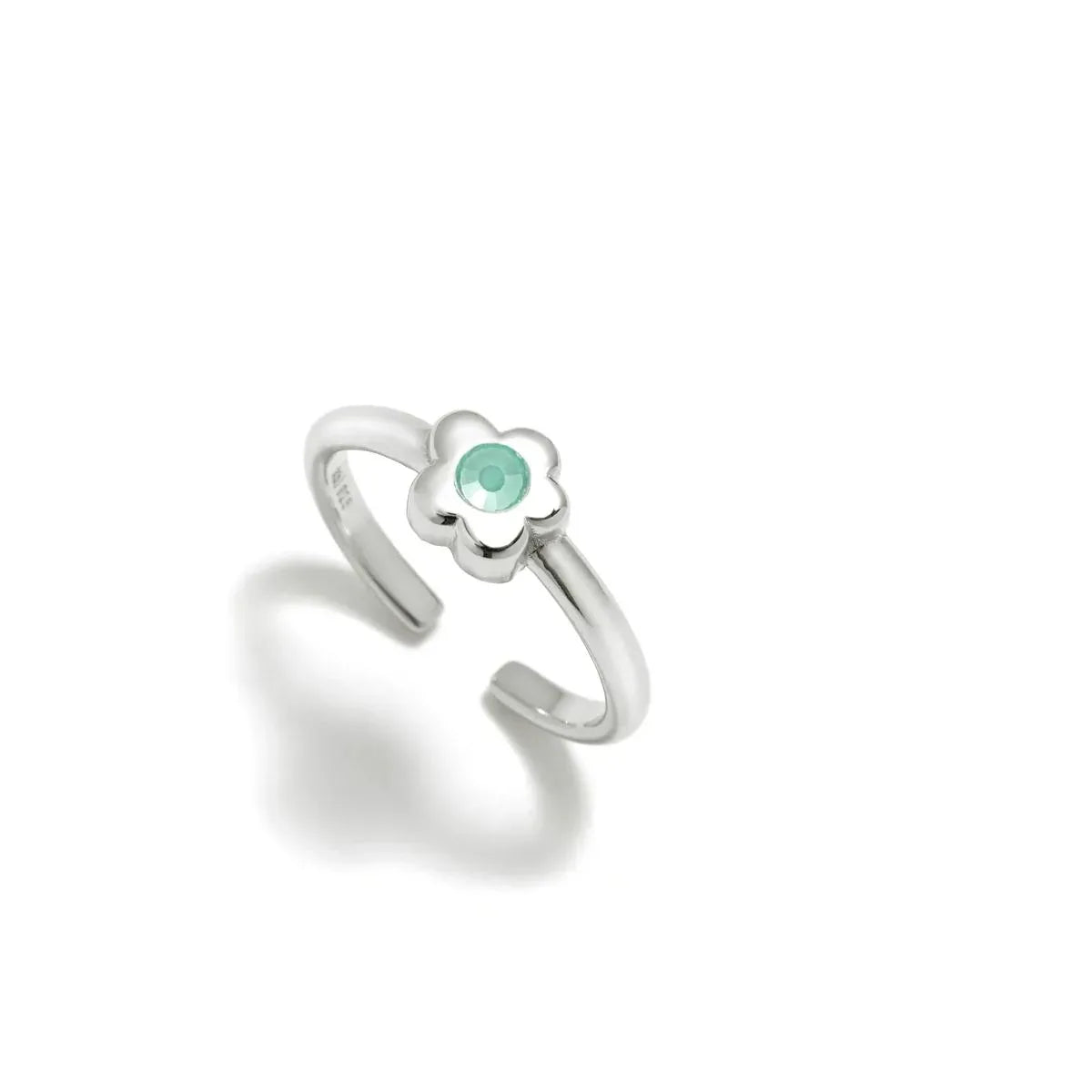 ANILLO MULTISIZE FLOR GAGA PLATA CZ AGUA - Agatha Ruiz de la Prada