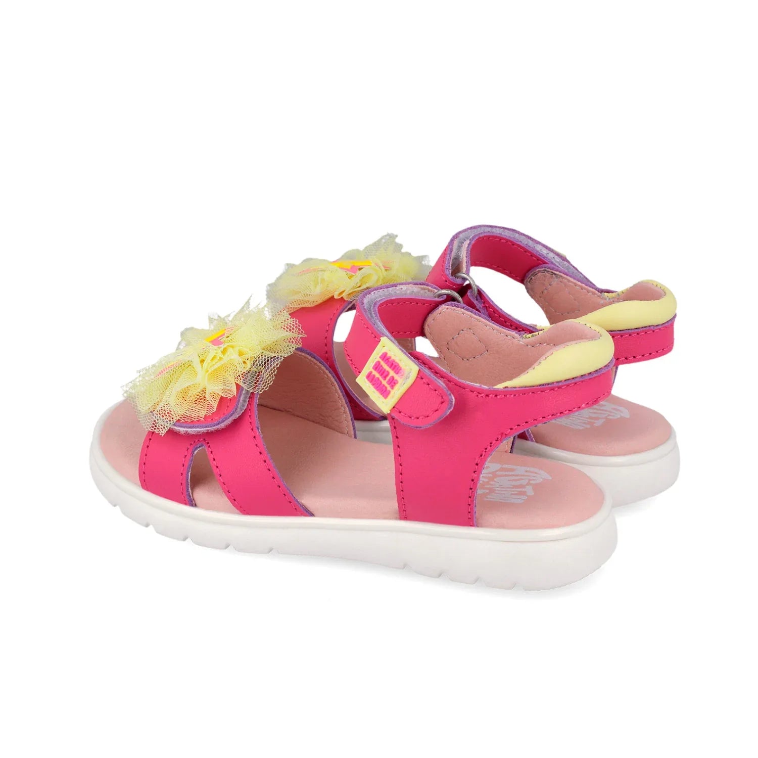 SANDALIA POMPOM FUCSIA