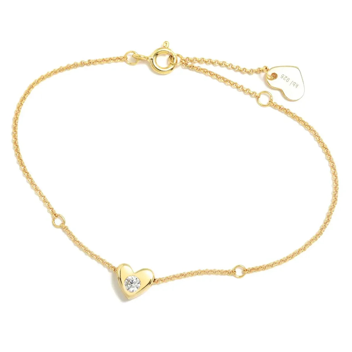PULSERA CORAZÓN GAGA PLATA CON BAÑO DE ORO - Agatha Ruiz de la Prada