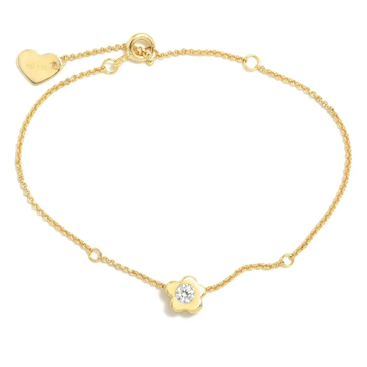 PULSERA FLOR GAGA PLATA CON BAÑO DE ORO - Agatha Ruiz de la Prada