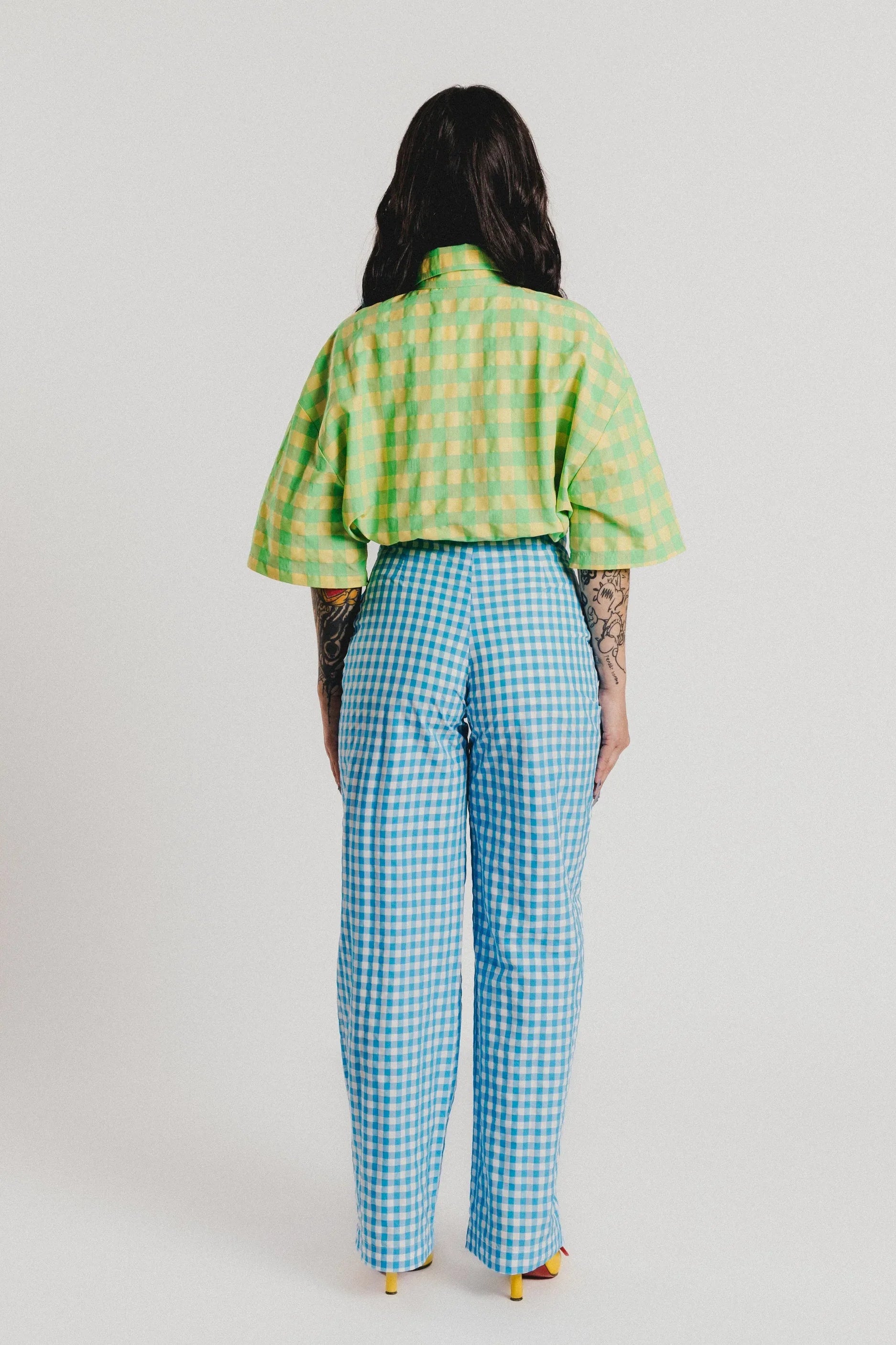 PANTALON VICHY AZUL - Agatha Ruiz de la Prada