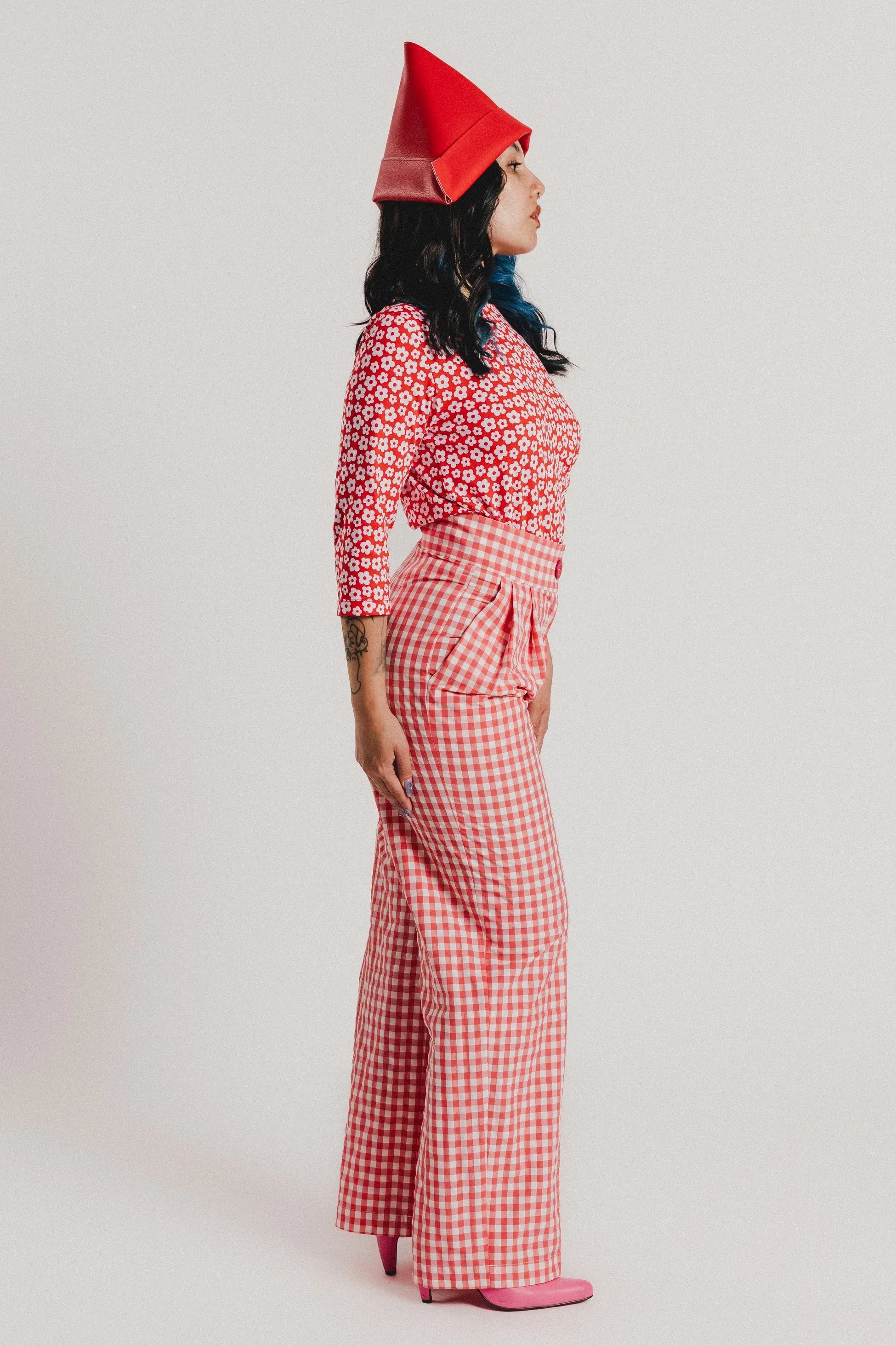 PANTALON VICHY ROJO - Agatha Ruiz de la Prada