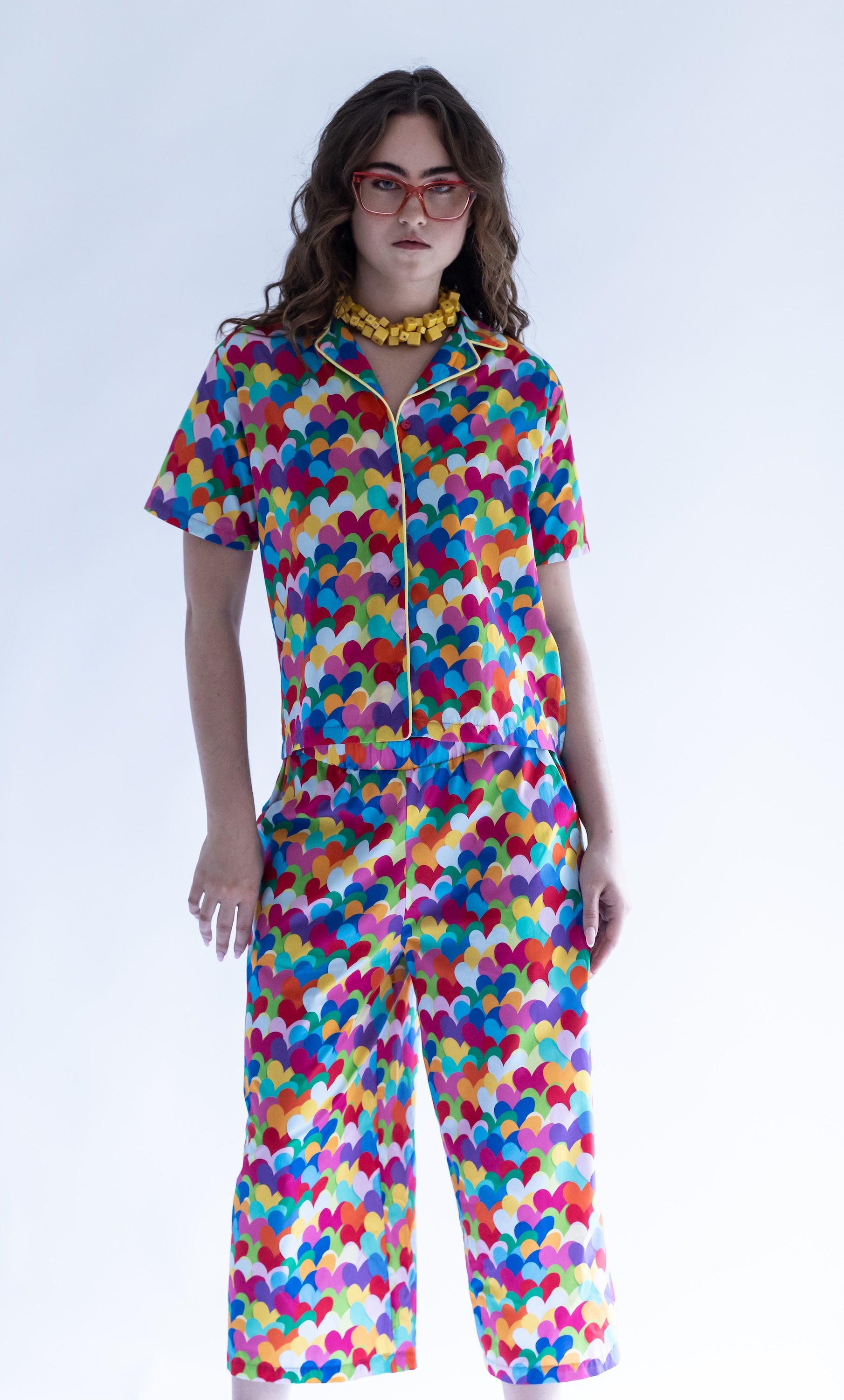 CHEMISE CŒURS MULTICOLORE