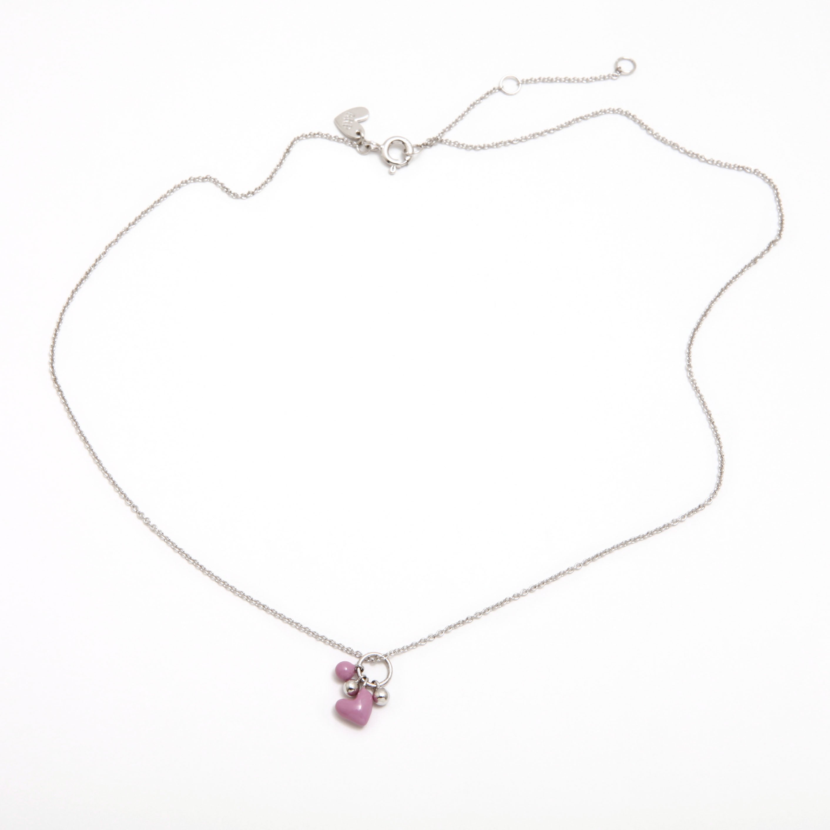 COLGANTE CORAZON ROSA