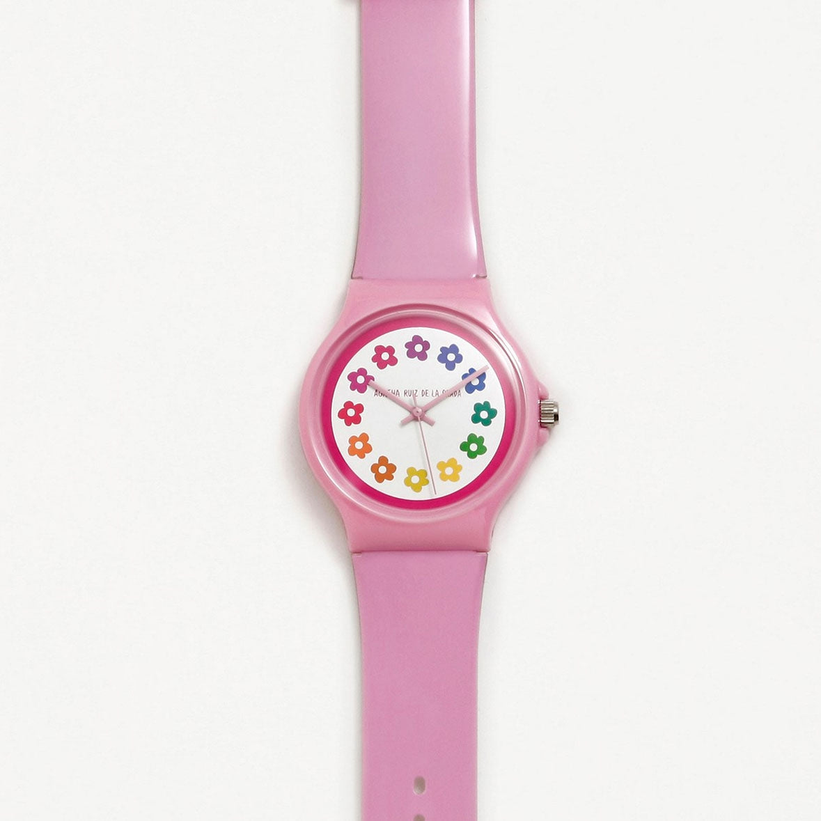 RELOJ ROSA ESTRELLAS GRANDE