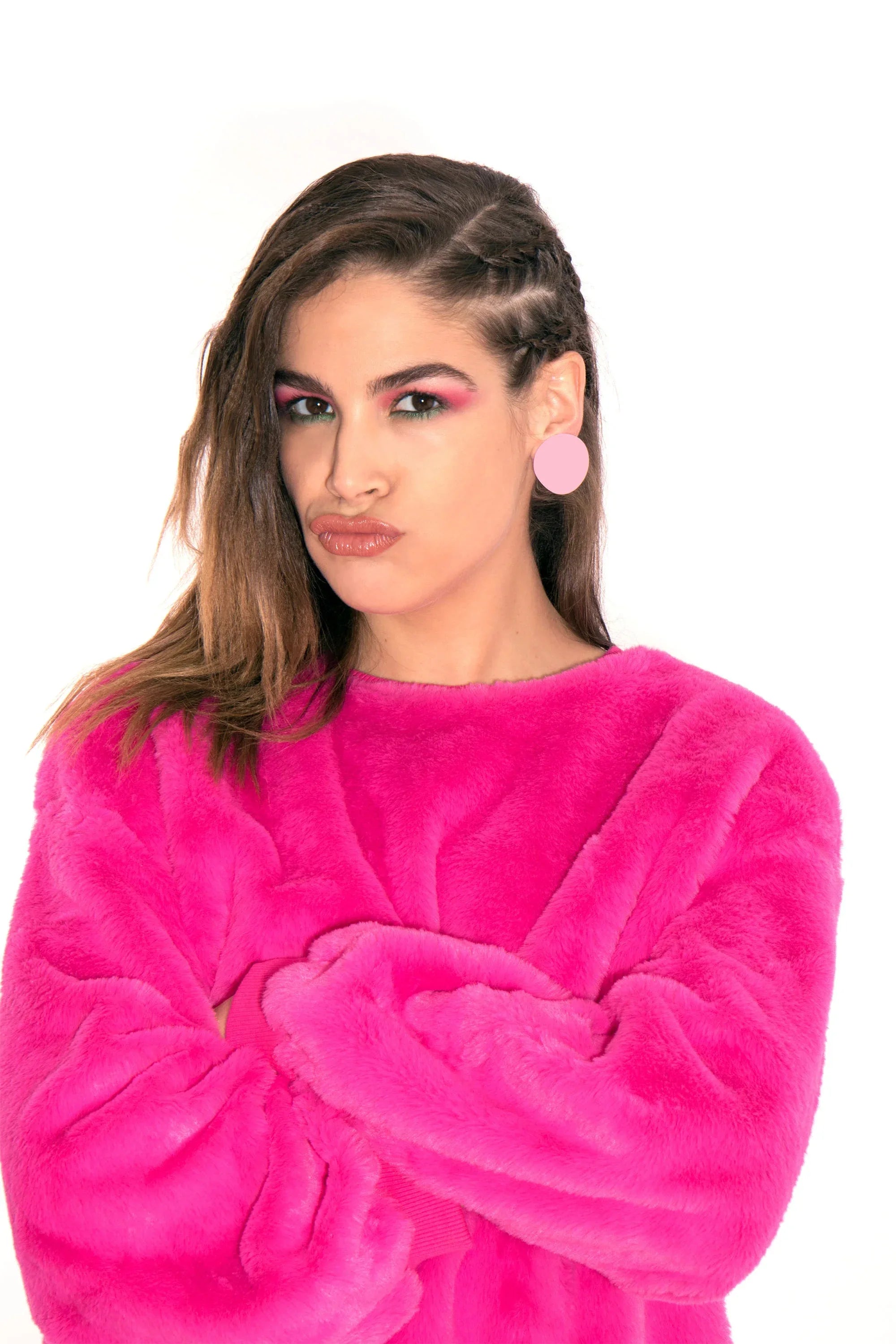 PENDIENTE TOPO GRANDE ROSA - Agatha Ruiz de la Prada