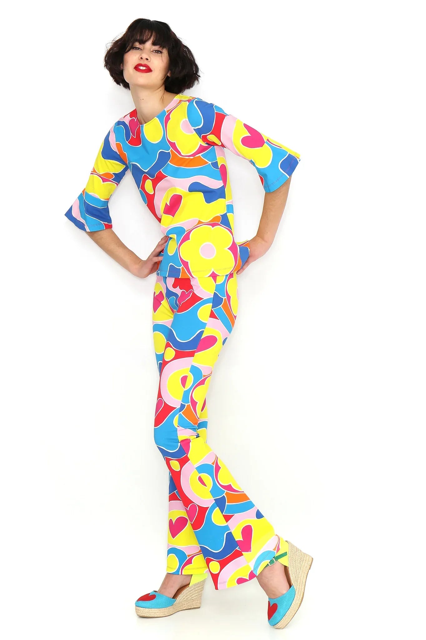 PANTALON MULTICOLOR FLARE - Agatha Ruiz de la Prada